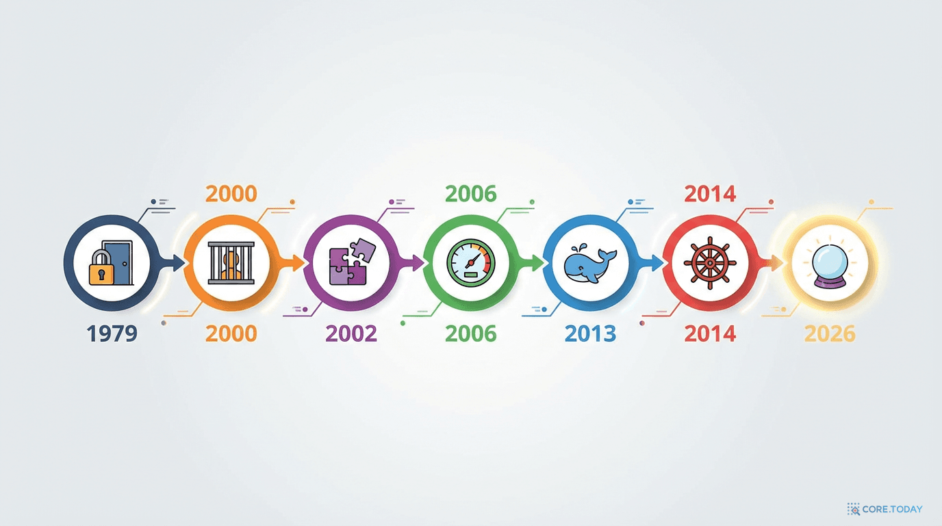 컨테이너 기술 발전 타임라인