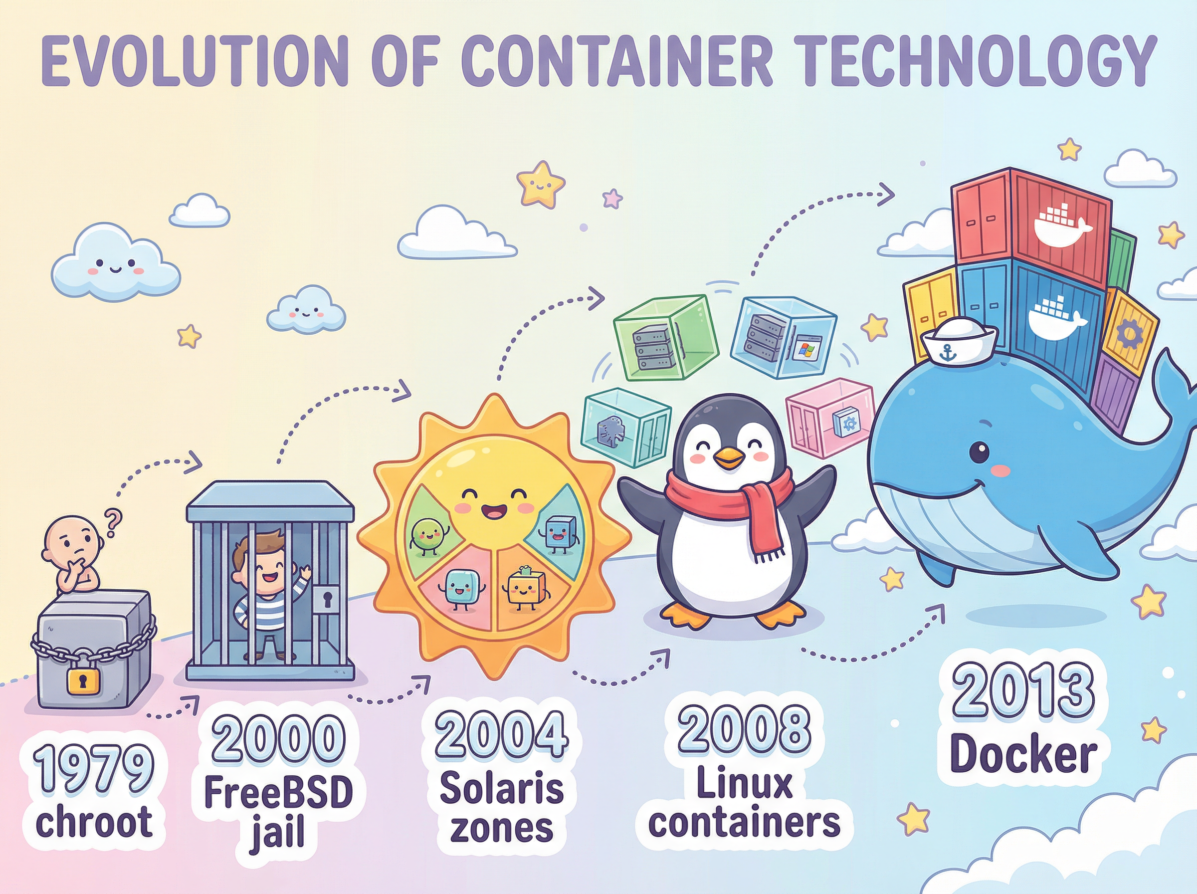 컨테이너 기술의 진화 — chroot(1979)부터 Docker(2013)까지