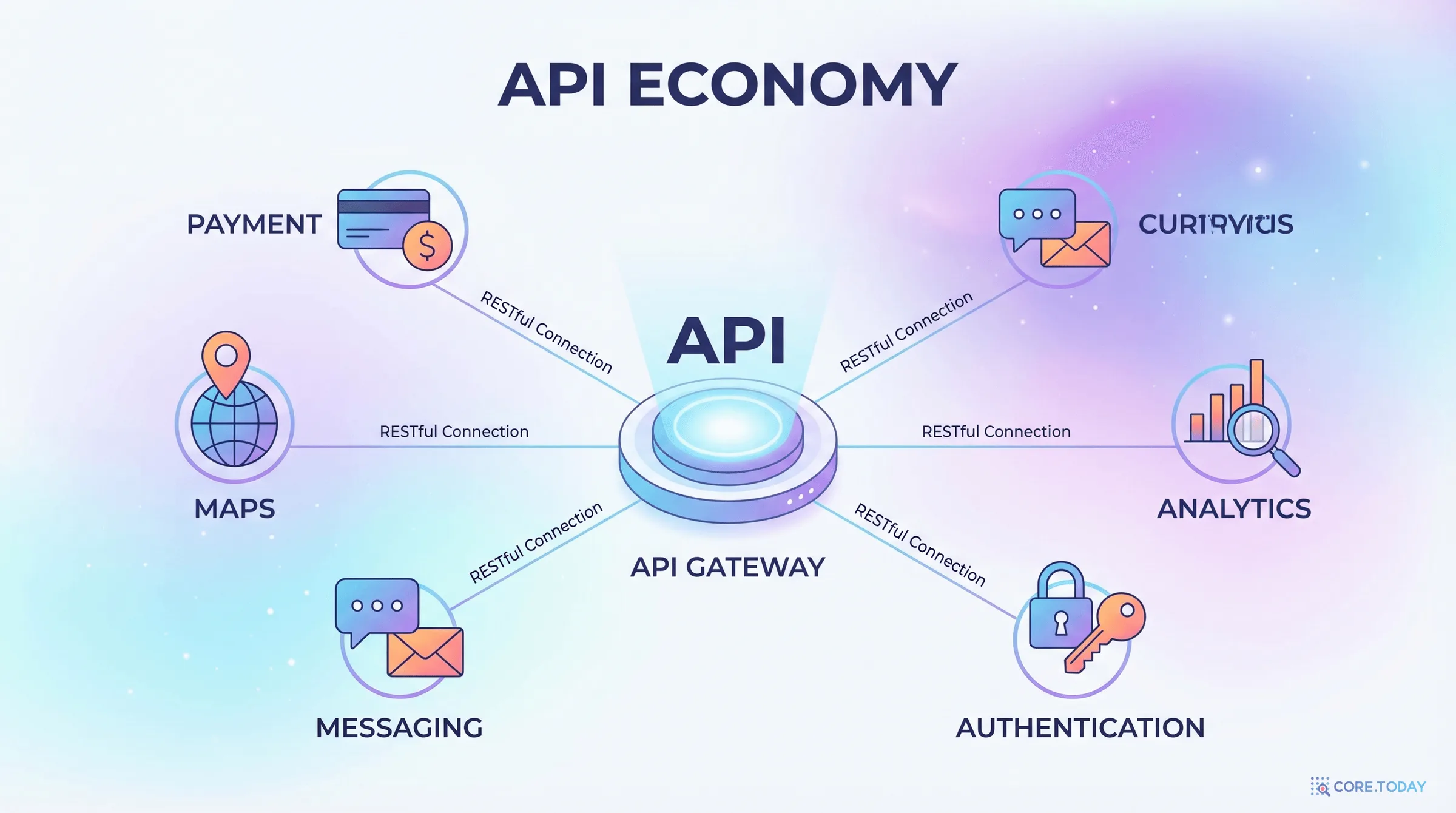 API 경제 — 서비스를 연결하는 중심 허브