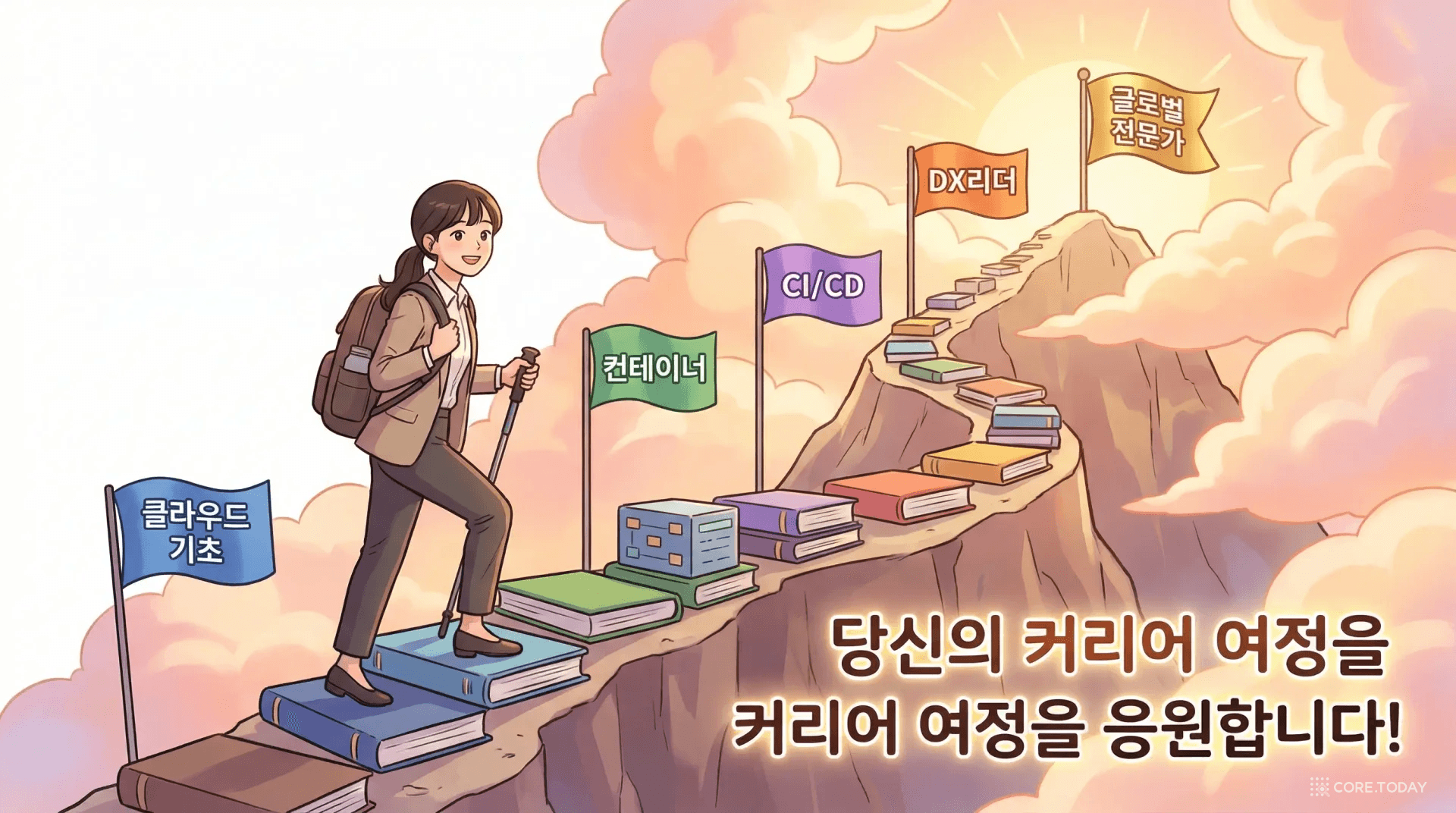 산을 오르며 클라우드 기초부터 DX 리더까지 마일스톤을 달성하는 커리어 로드맵