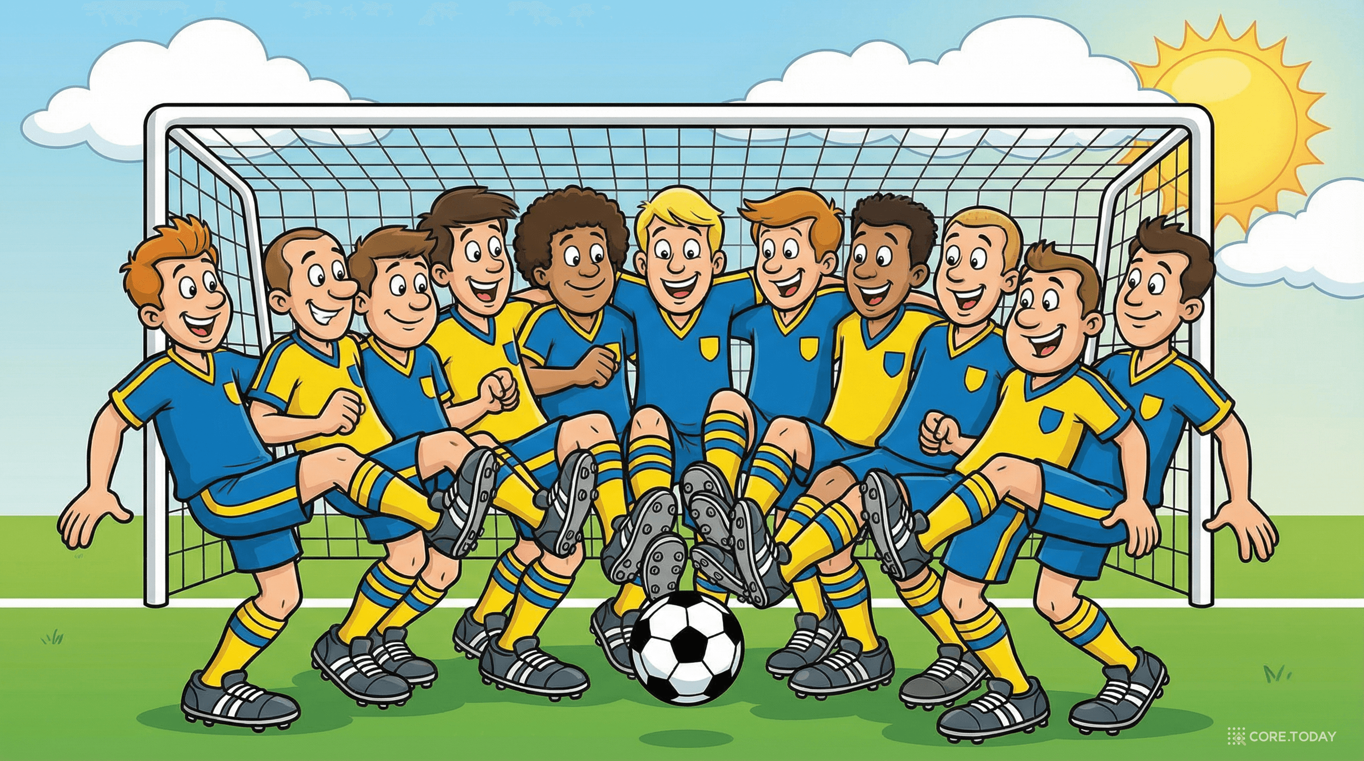 공격수만 11명인 축구팀