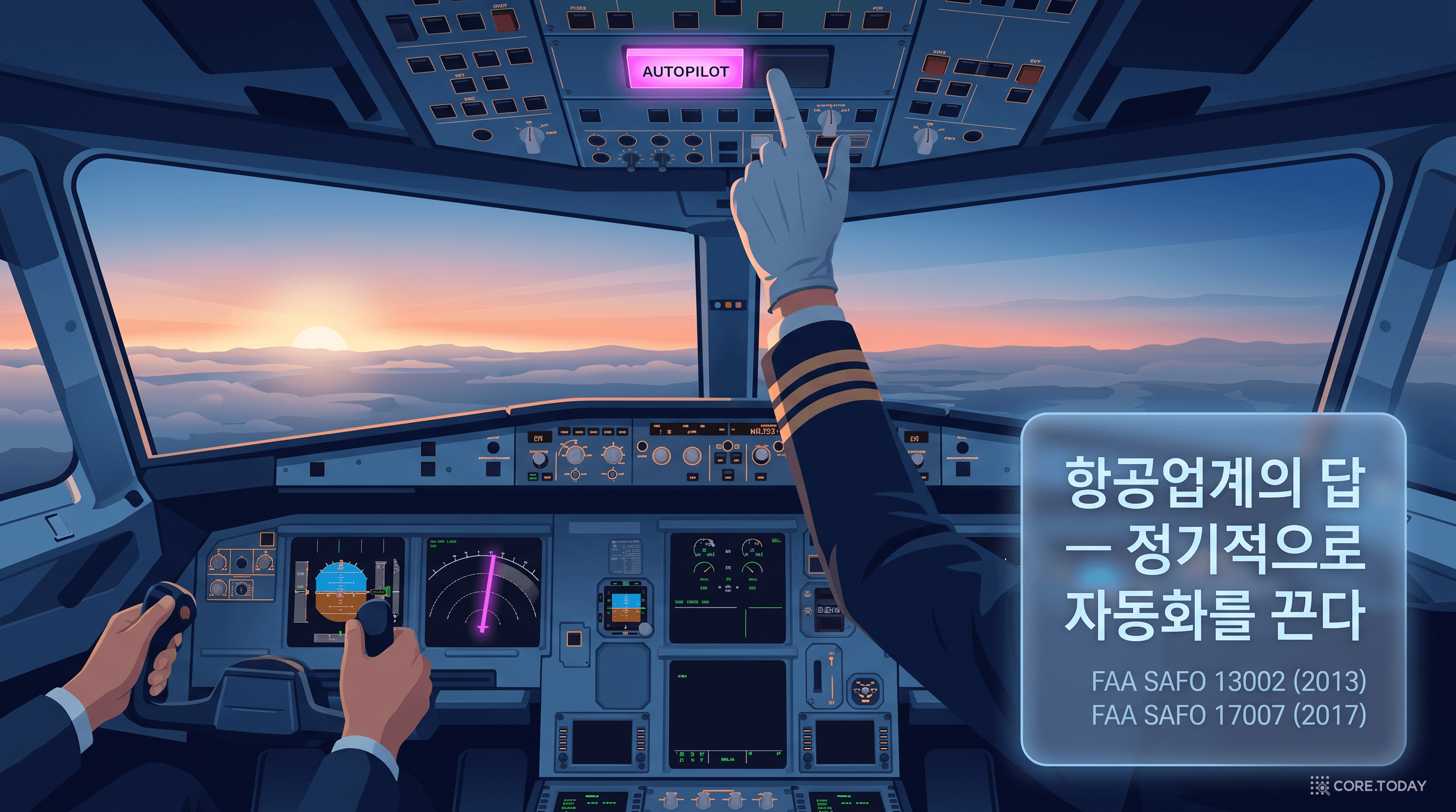 자동조종을 끄는 훈련
