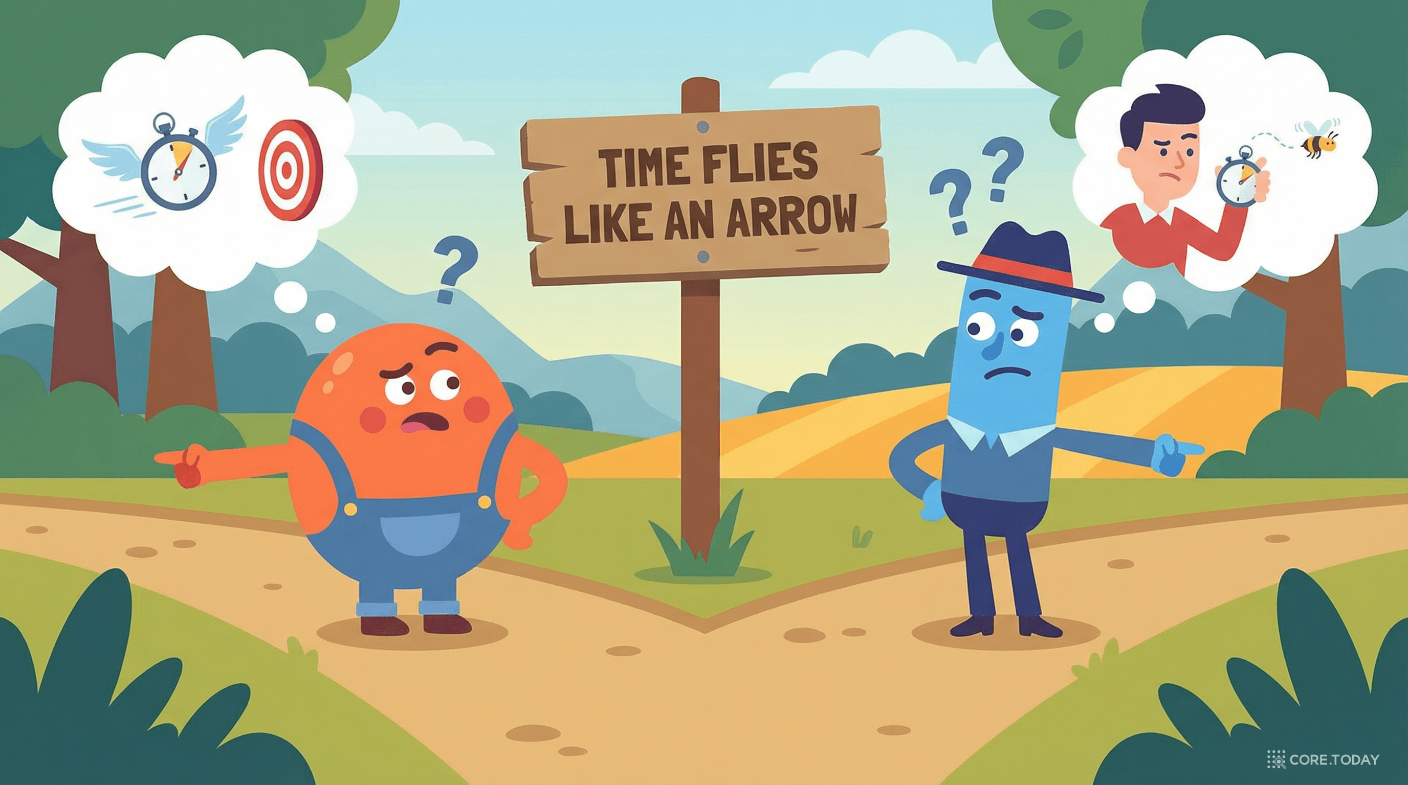 언어의 모호성을 보여주는 일러스트