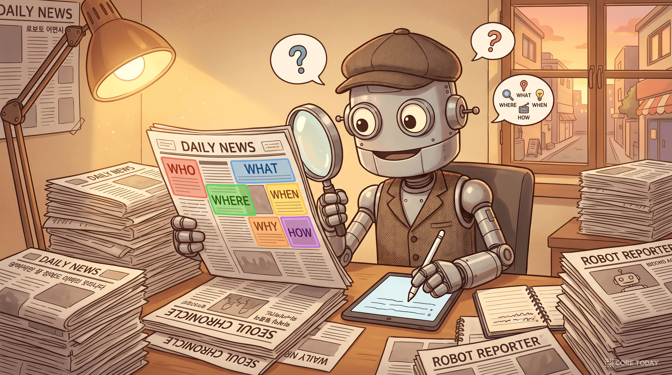 AI가 뉴스를 분석하는 로봇 기자