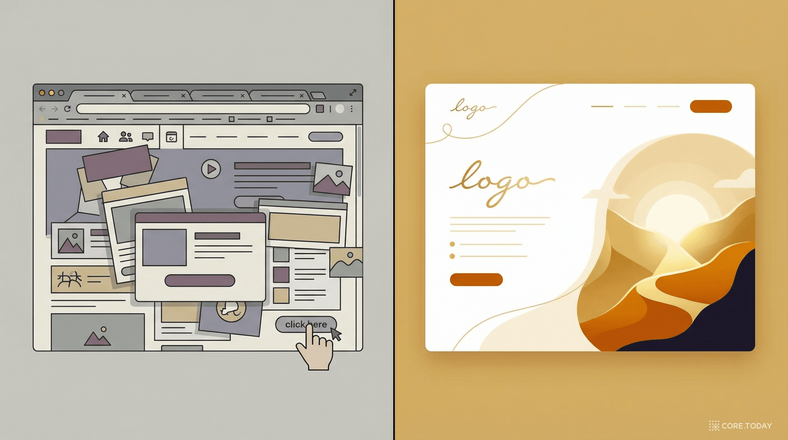 Before & After — AI 디자인의 제약 조건이 만드는 차이