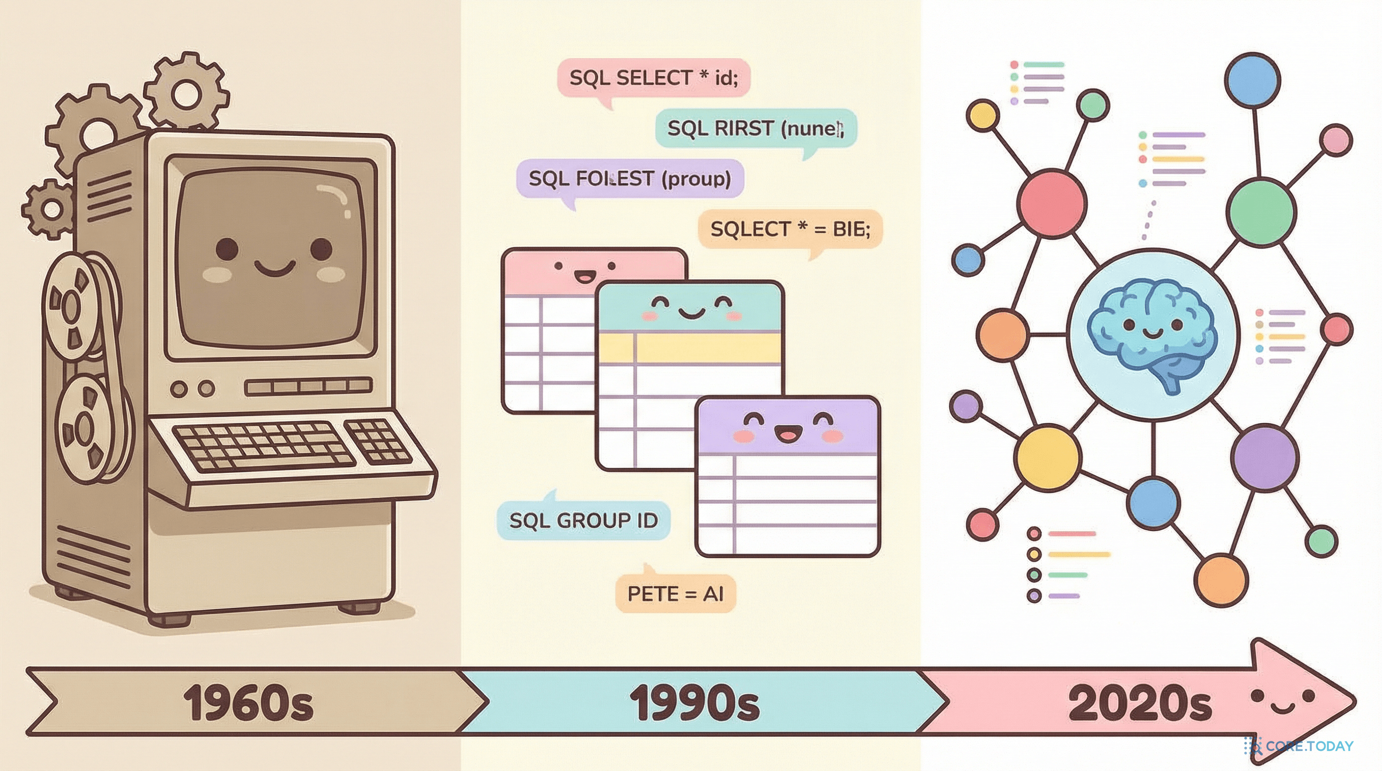 데이터베이스 진화의 역사
