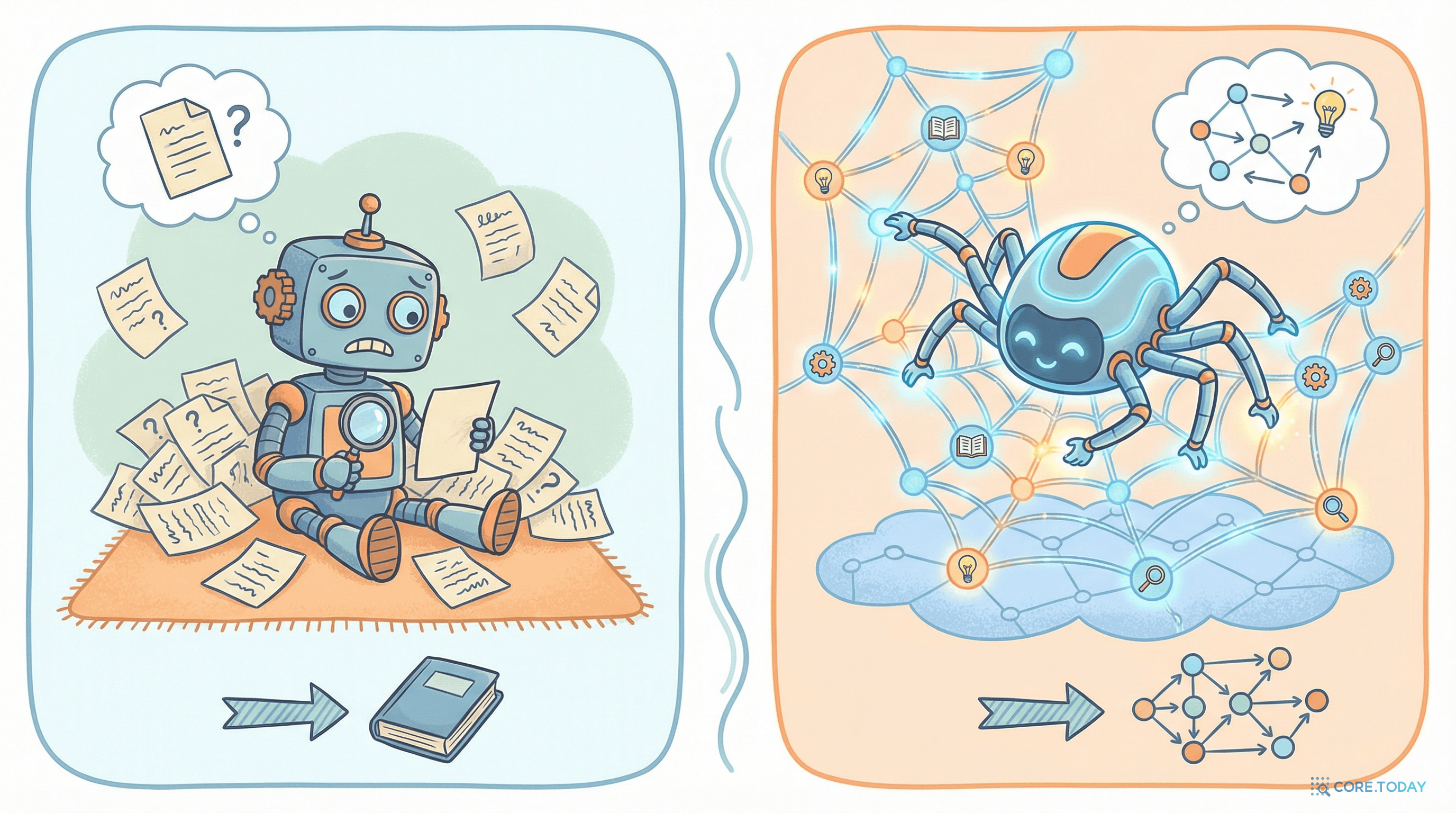 RAG vs GraphRAG의 근본적 차이