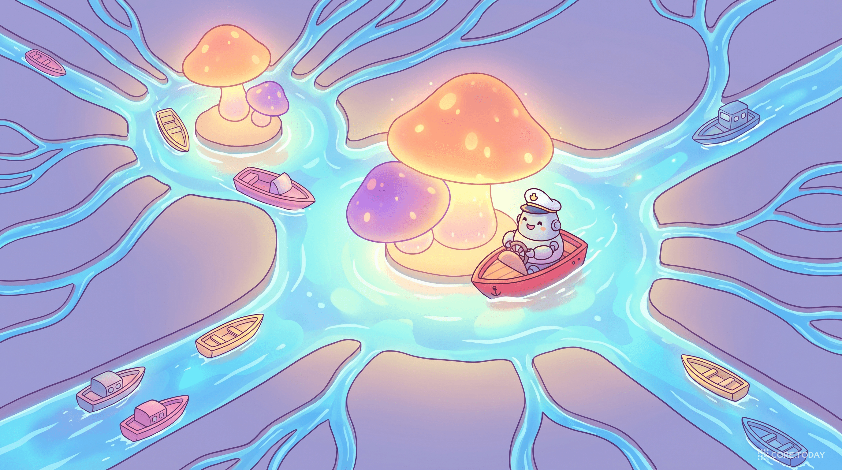 Personalized PageRank — 중요한 섬(노드)으로 물길(확률)이 흐르는 과정