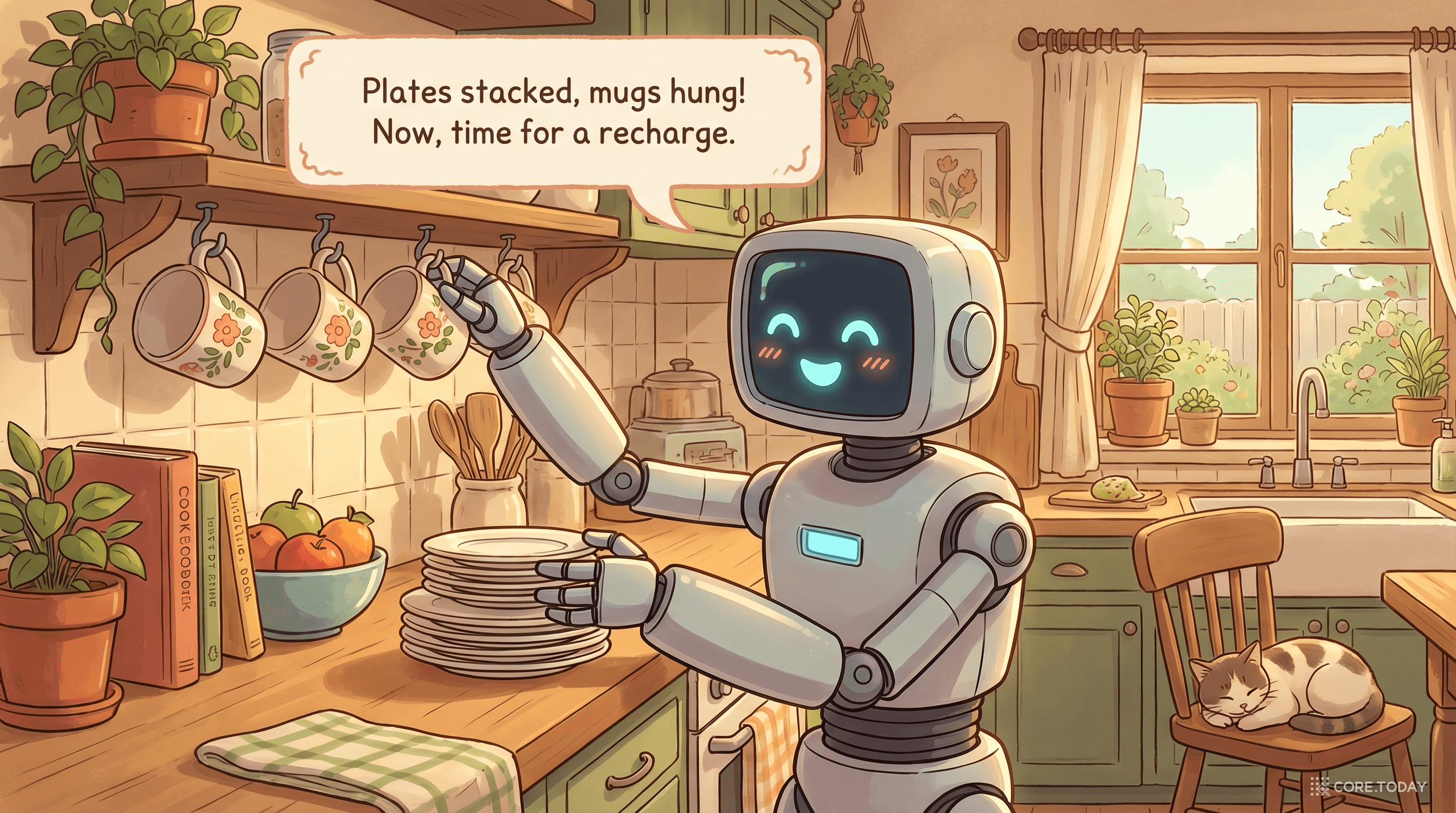 로봇이 실제로 작업을 수행하는 모습