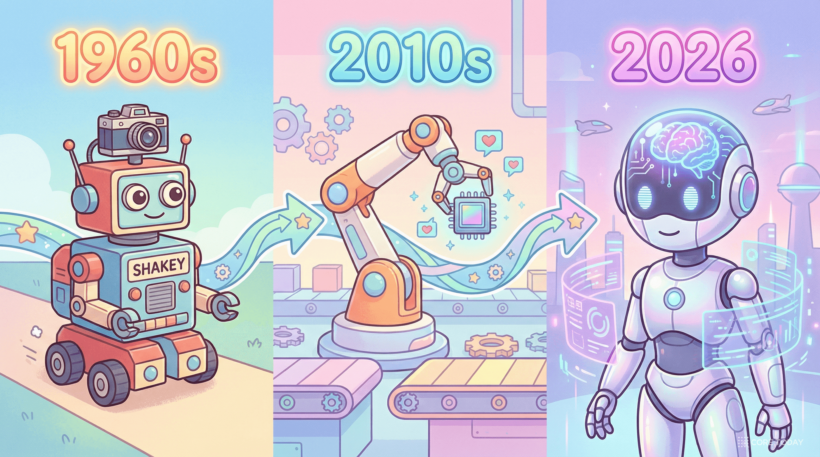 체화 지능의 진화: 1966년부터 2026년까지