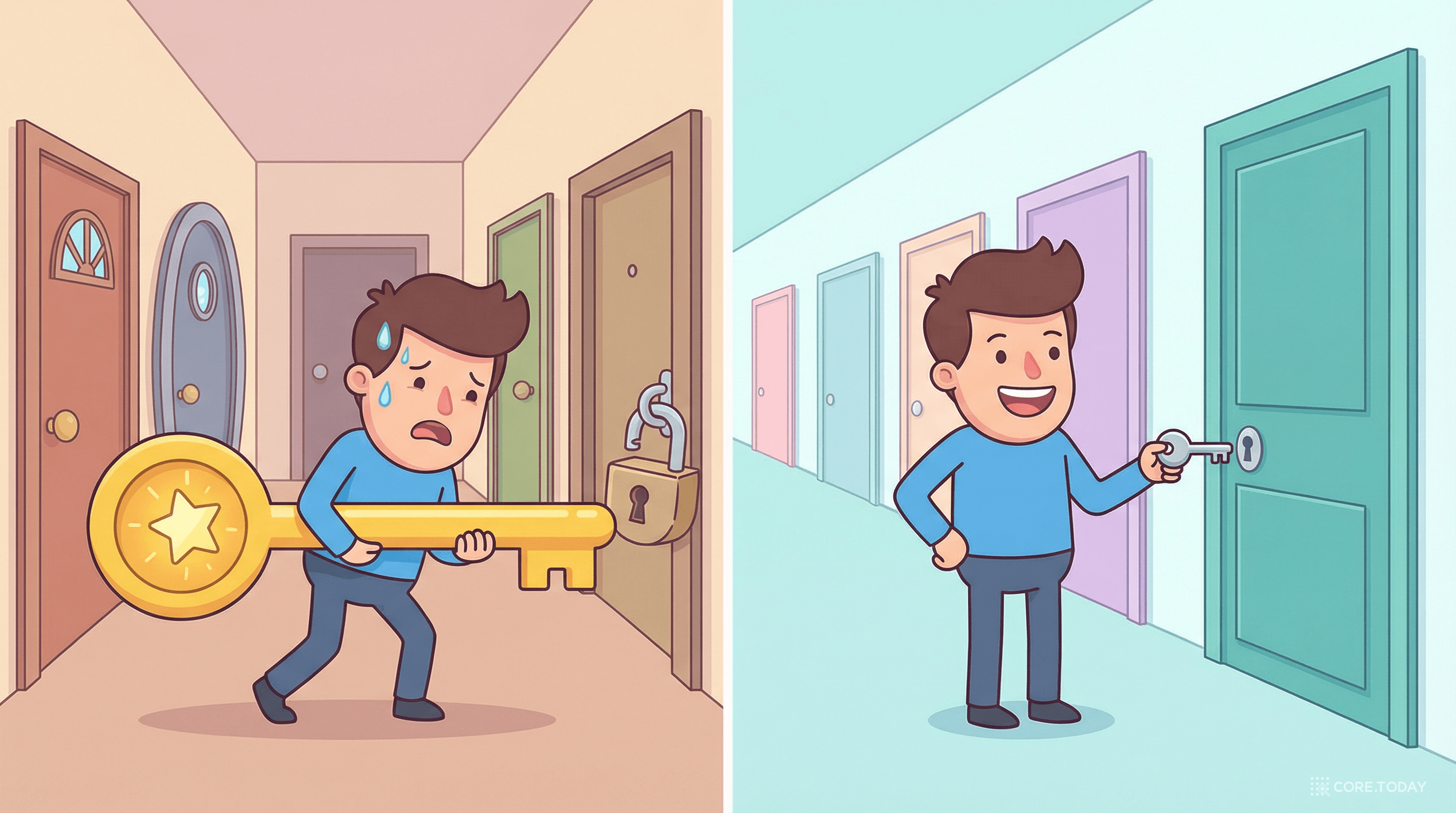 거대한 마스터키 하나 vs 딱 맞는 작은 열쇠 — 최소 권한 원칙의 핵심