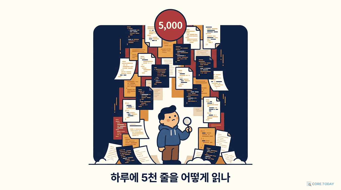 하루에 5천 줄을 어떻게 읽나