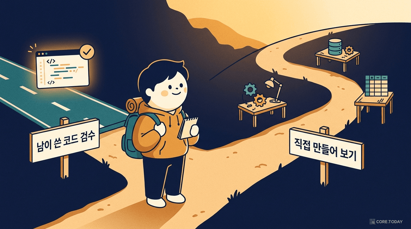 남이 쓴 코드 검수 vs 직접 만들어 보기