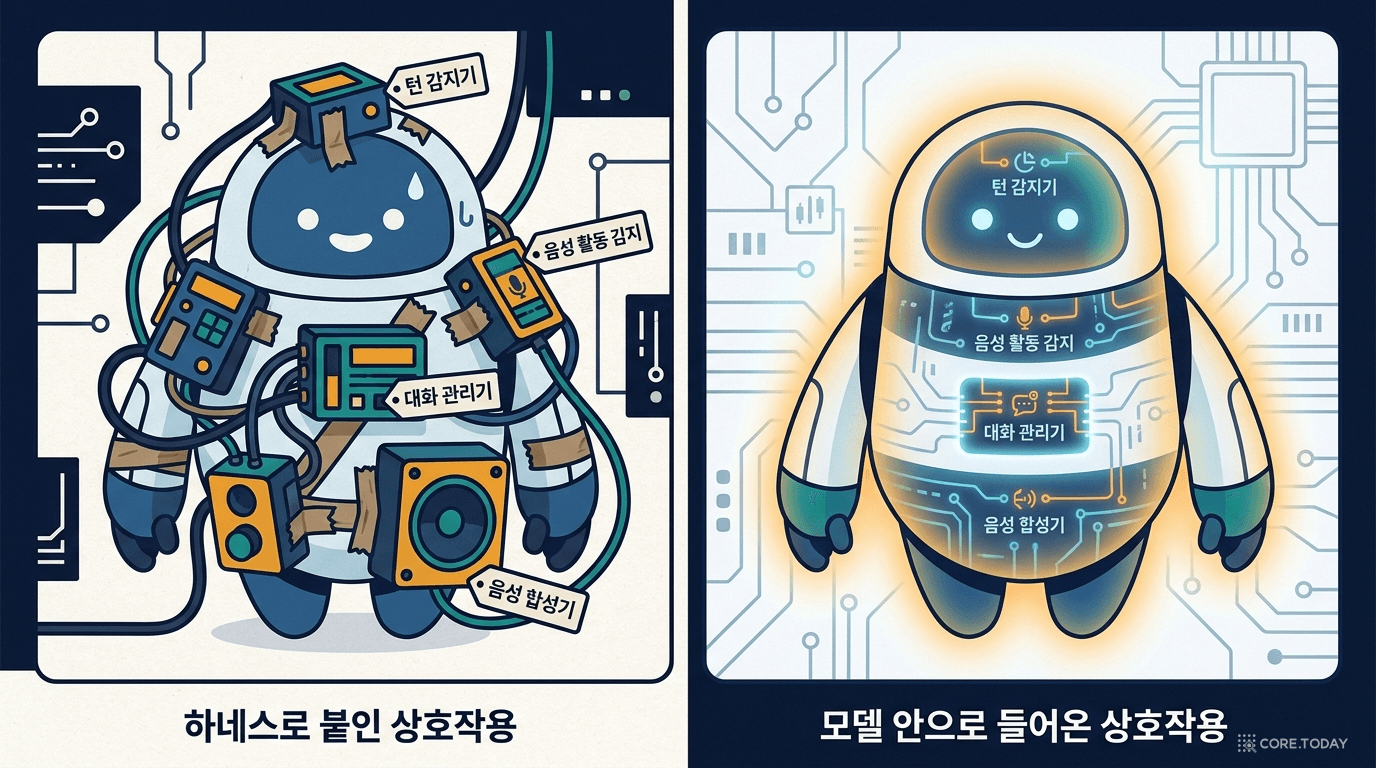하네스로 붙인 상호작용 vs 모델 안으로 들어온 상호작용