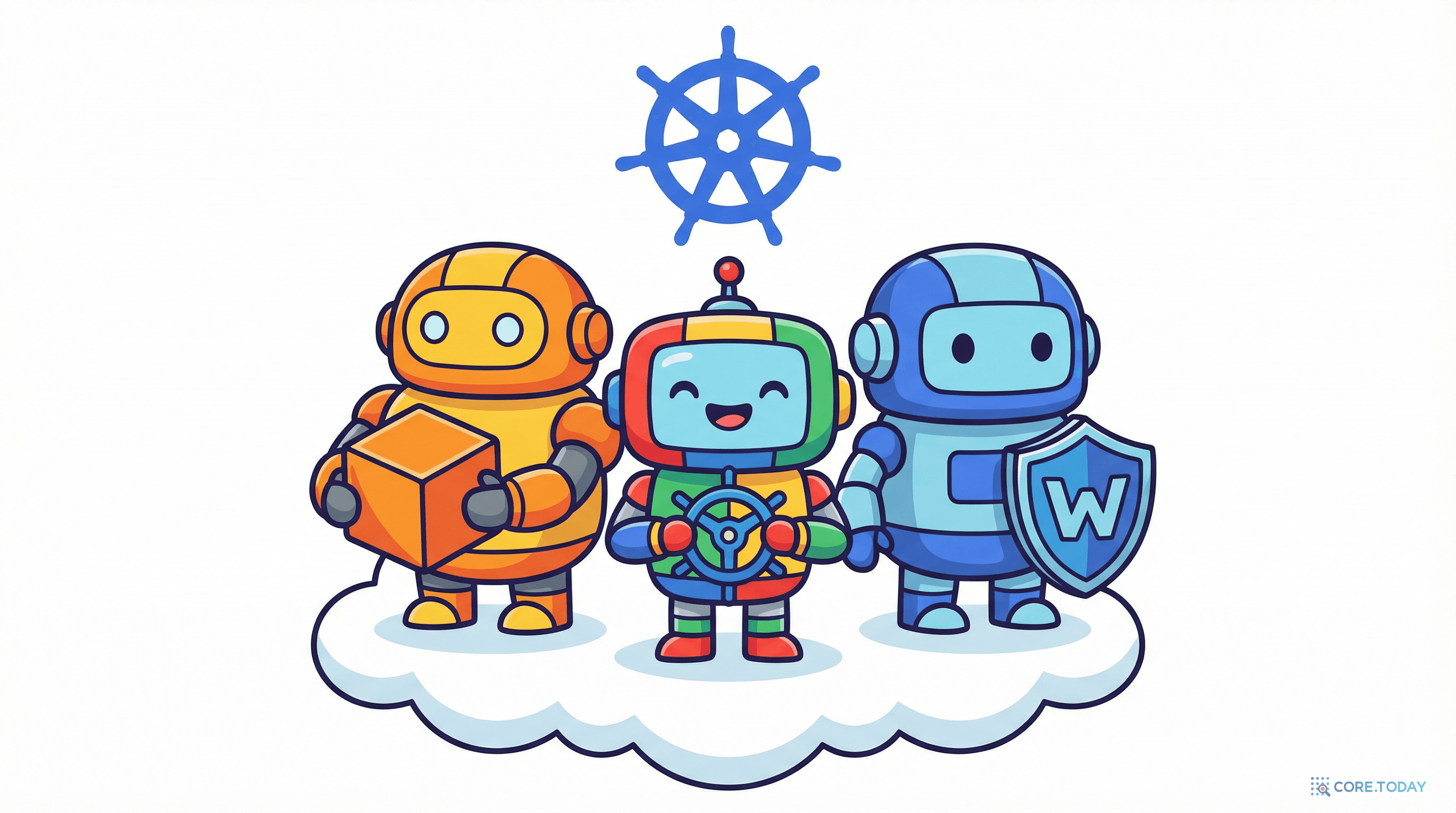 EKS, GKE, AKS — 세 클라우드의 K8s 로봇 마스코트