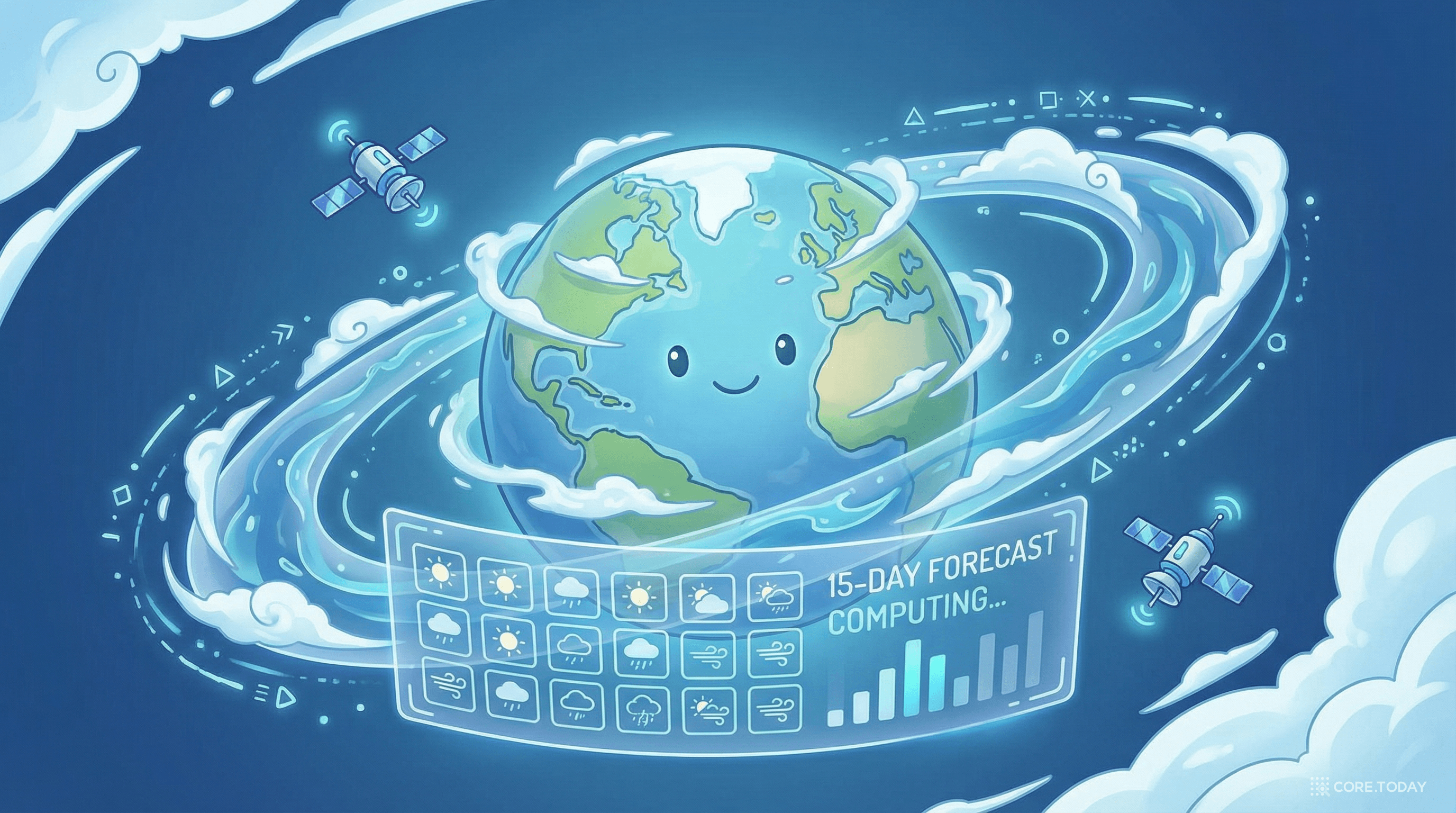 과학 AI의 파운데이션 모델 시대 — AI 위성이 지구의 날씨를 초 단위로 예측한다