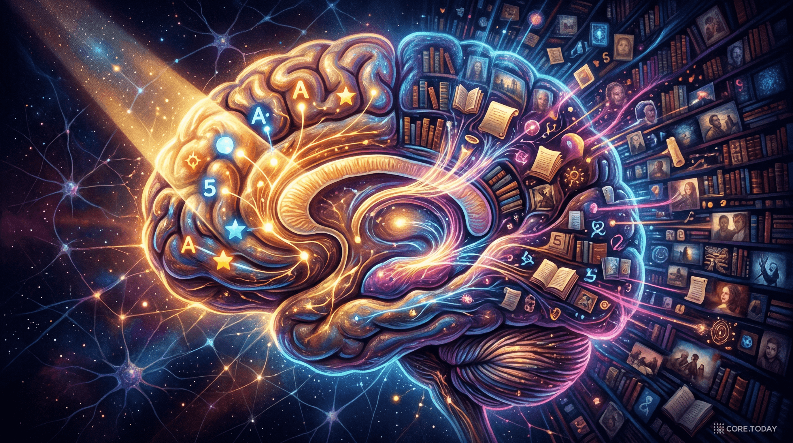 뇌의 두 기억 시스템 — 집중적인 작업 기억(Attention)과 압축된 장기 기억(SSM)이 다리로 연결된다