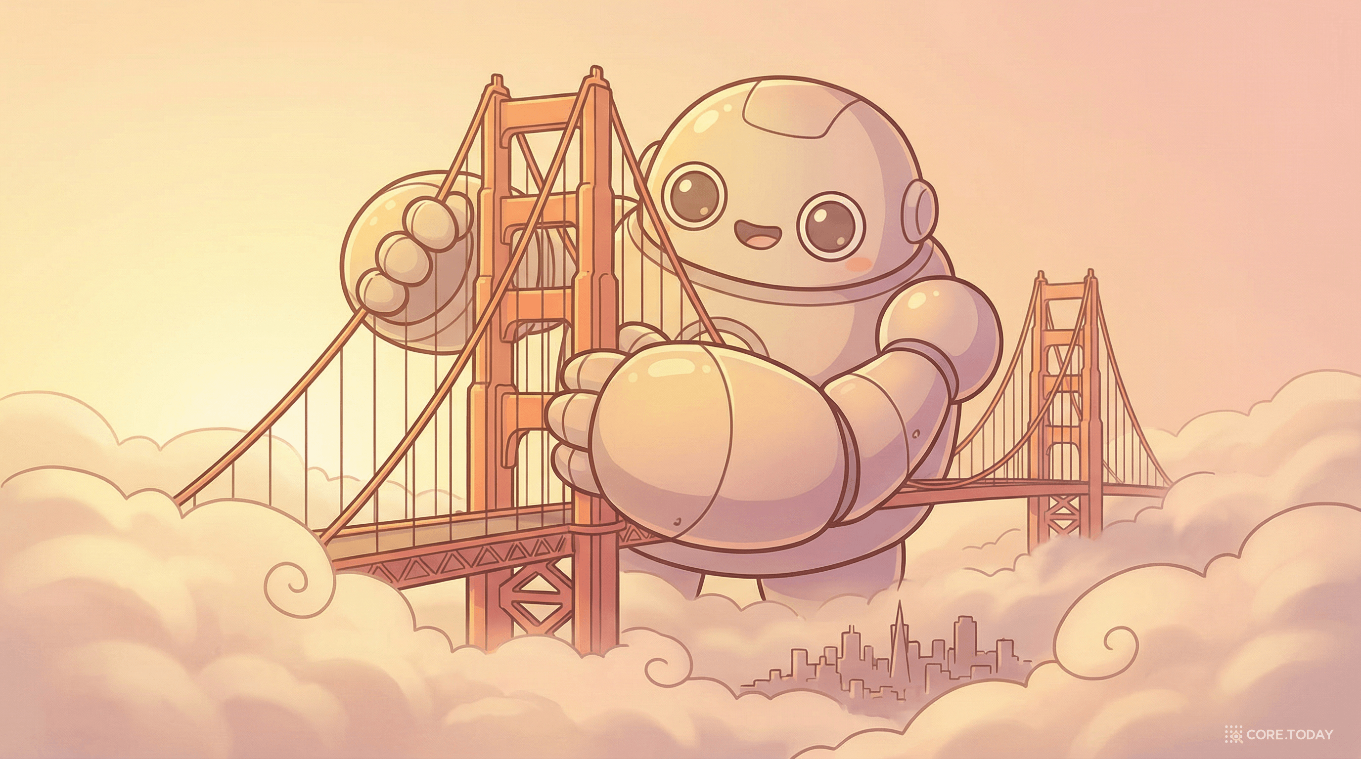 금문교 Claude 일러스트