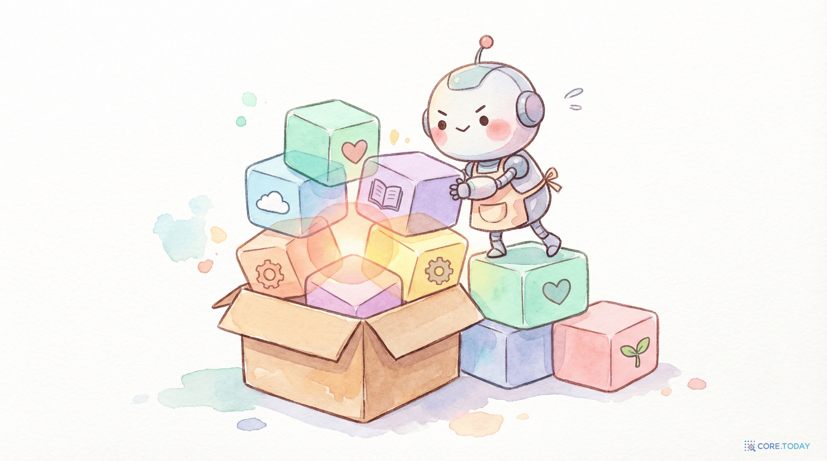 중첩 개념을 보여주는 일러스트