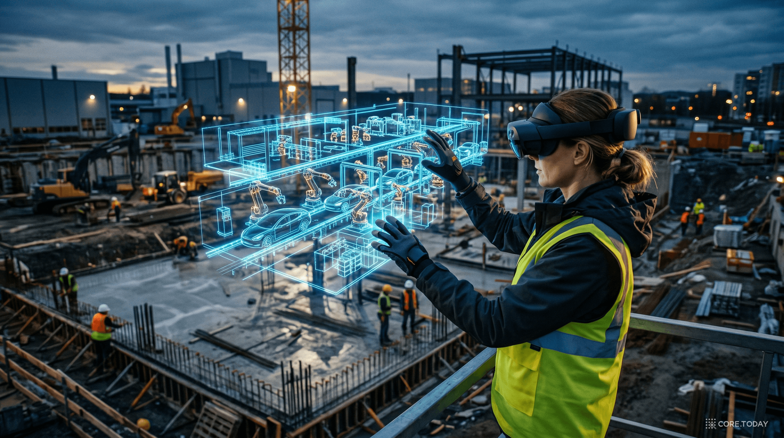 BMW 가상 공장 — AR 글래스를 쓴 엔지니어가 공장 건설 전에 홀로그램으로 먼저 설계한다