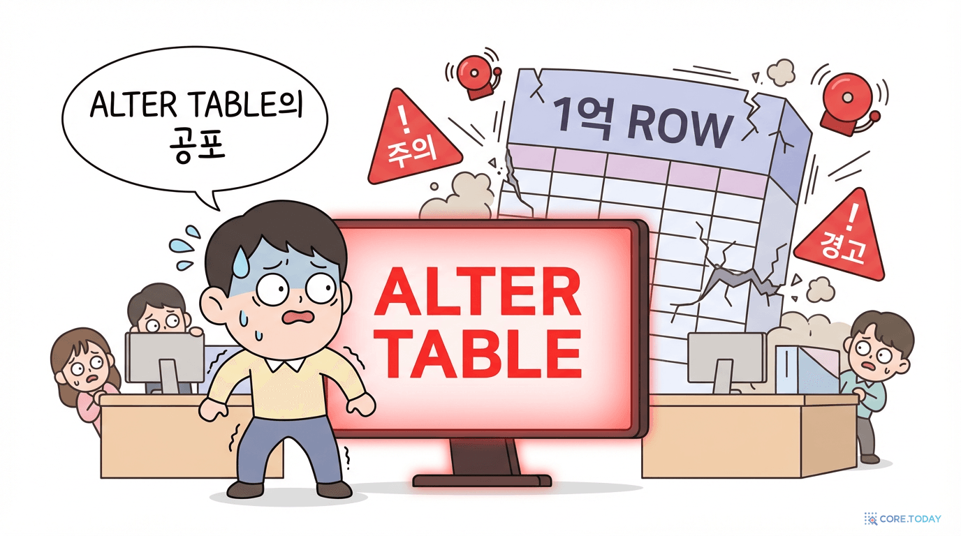 ALTER TABLE의 공포: 1억 행 테이블에 스키마 변경을 시도하는 개발자의 심경