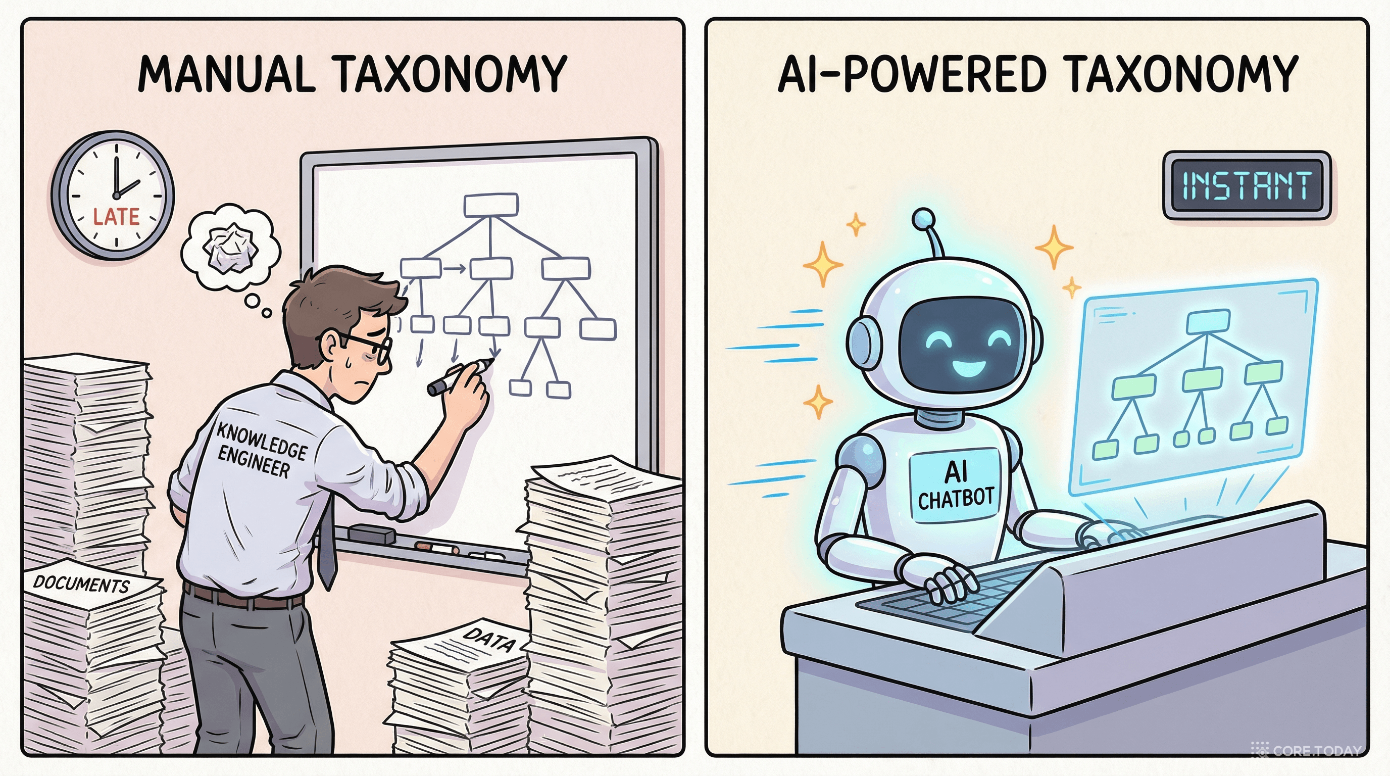 수작업 vs AI 온톨로지 생성