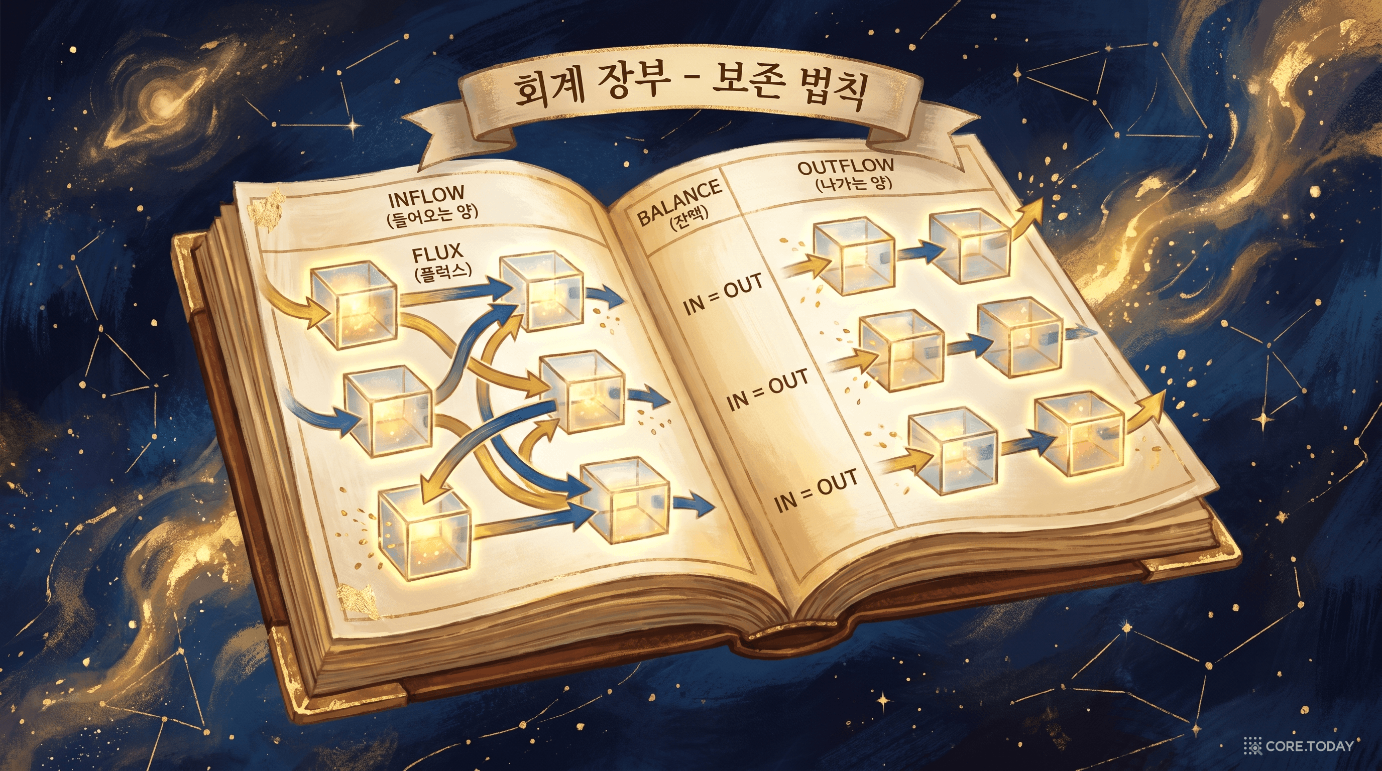 FVM은 회계사의 사고 — 제어 체적마다 입금과 출금을 추적한다