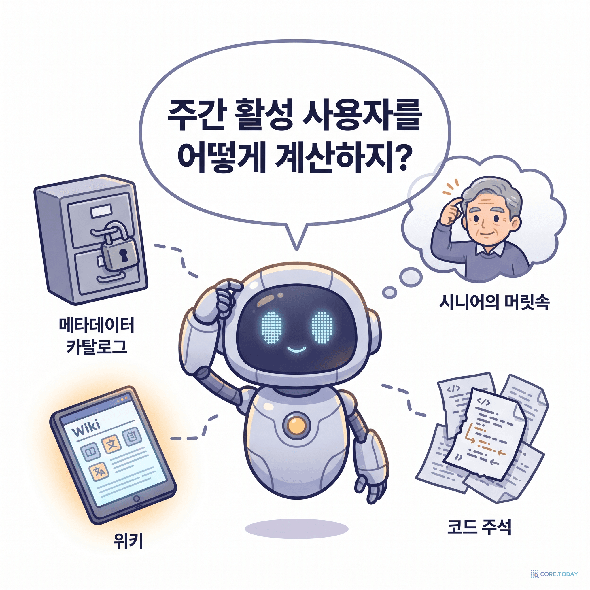 주간 활성 사용자를 어떻게 계산하지? — 흩어진 지식 앞에서 헤매는 에이전트