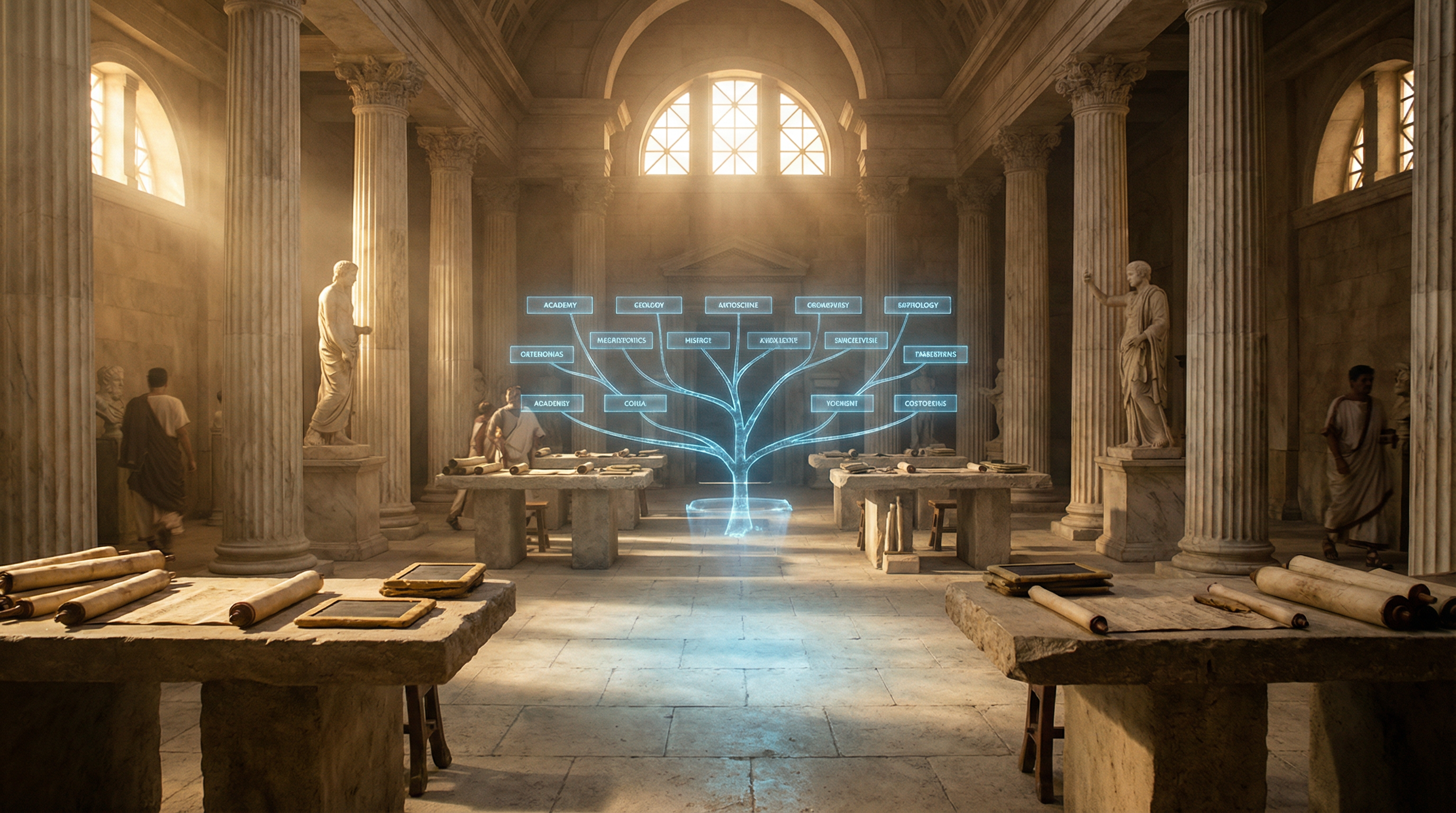 고대 그리스 아카데미와 지식의 나무