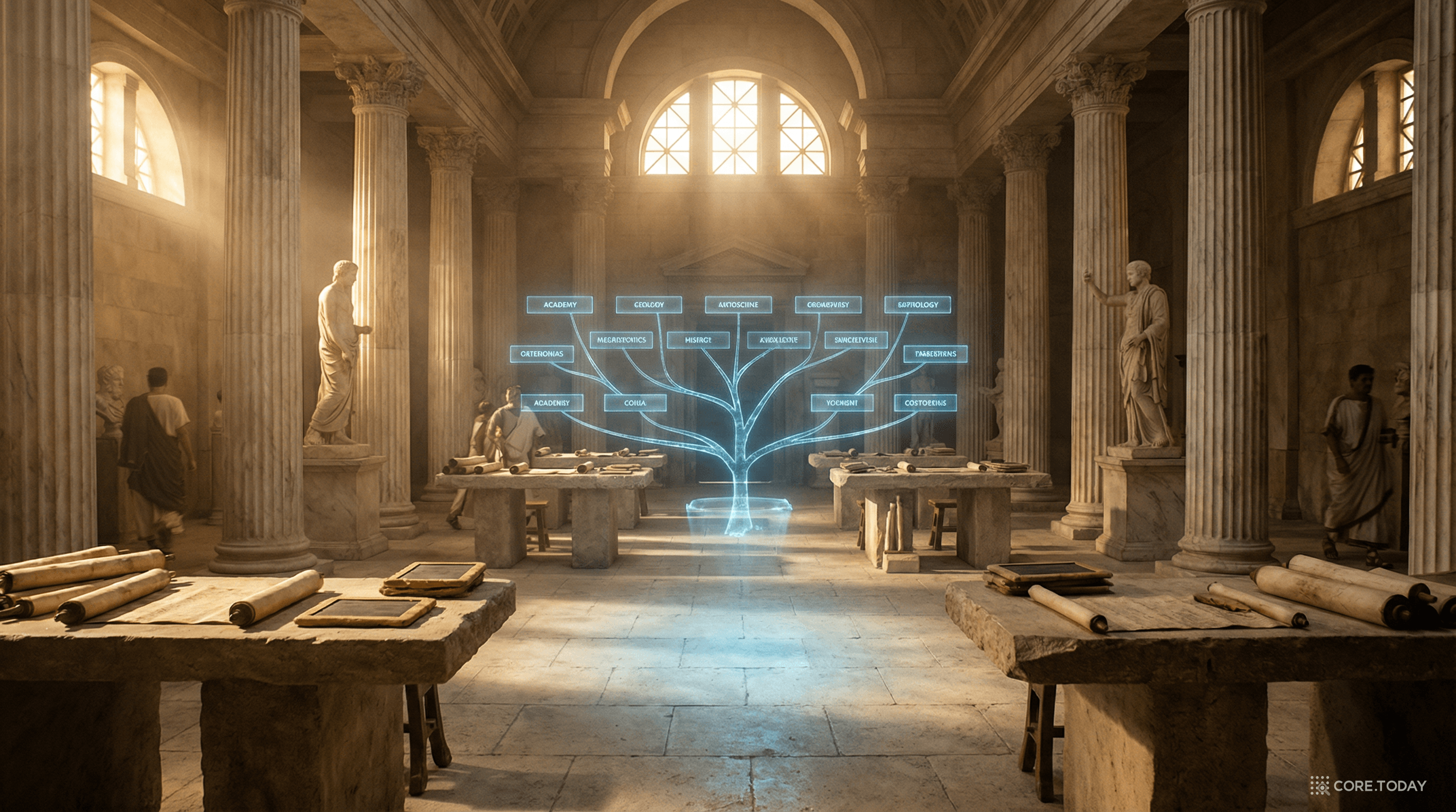 고대 그리스 아카데미와 지식의 나무