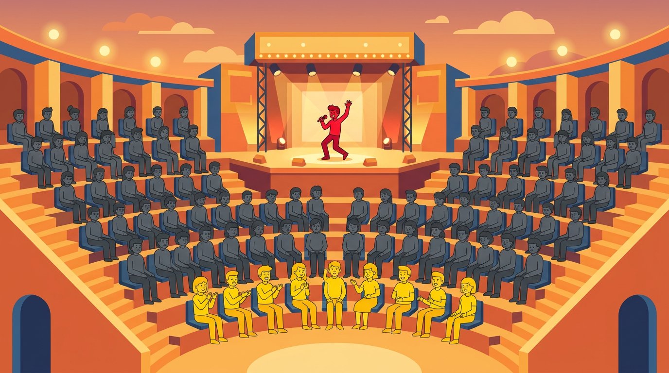 90-9-1 법칙: 1%가 무대 위에서 대부분의 가치를 만든다