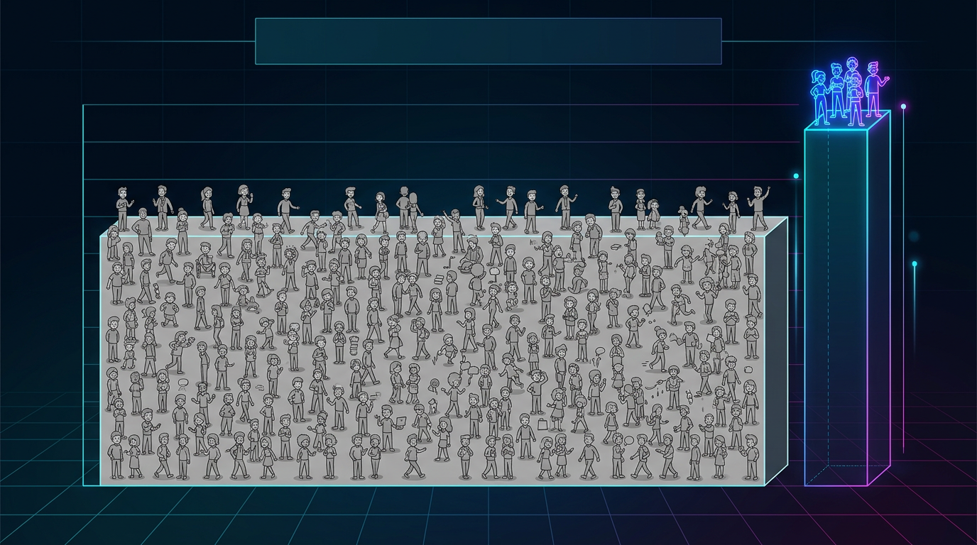 P50 vs P95 — 소수의 파워유저가 전체 가치를 좌우한다