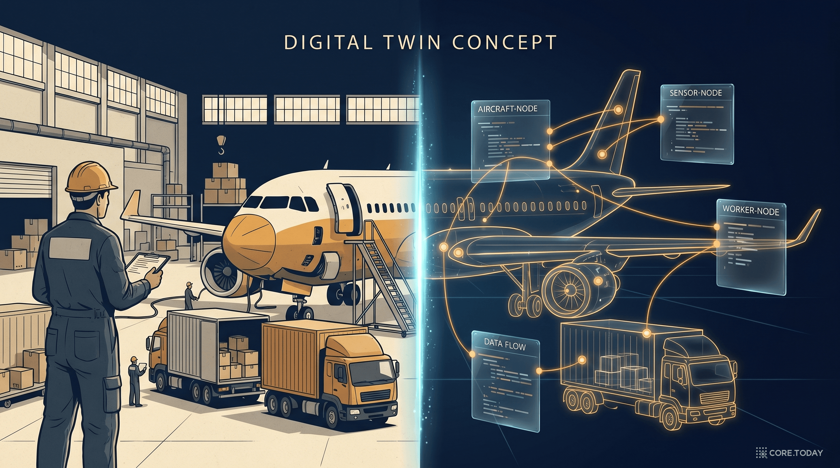 디지털 트윈 — 현실의 공장과 디지털 세계의 대응