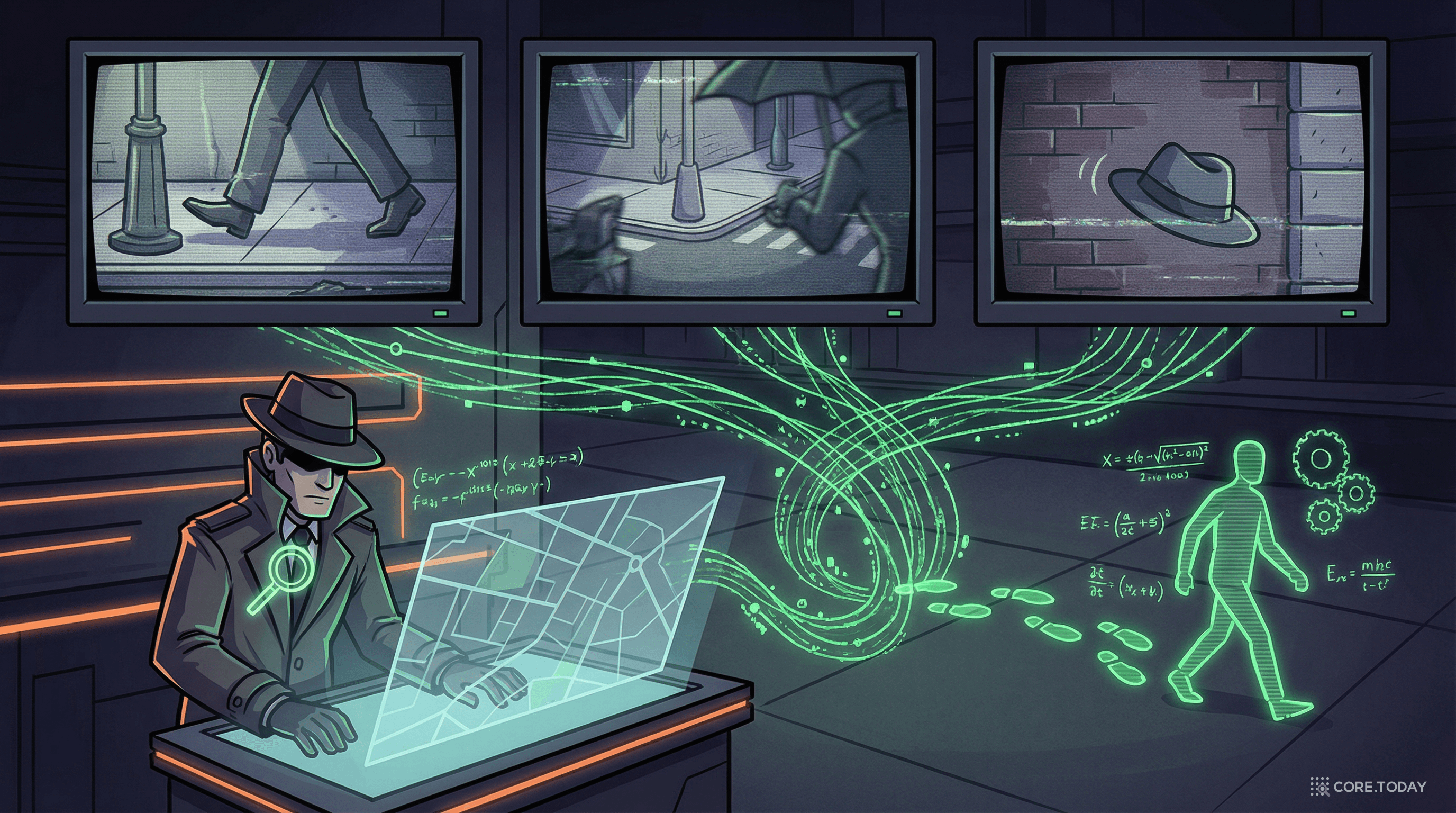 CCTV 3대로 범인의 전체 동선을 재구성 — 부분 관측에서 전체를 복원하는 PINN