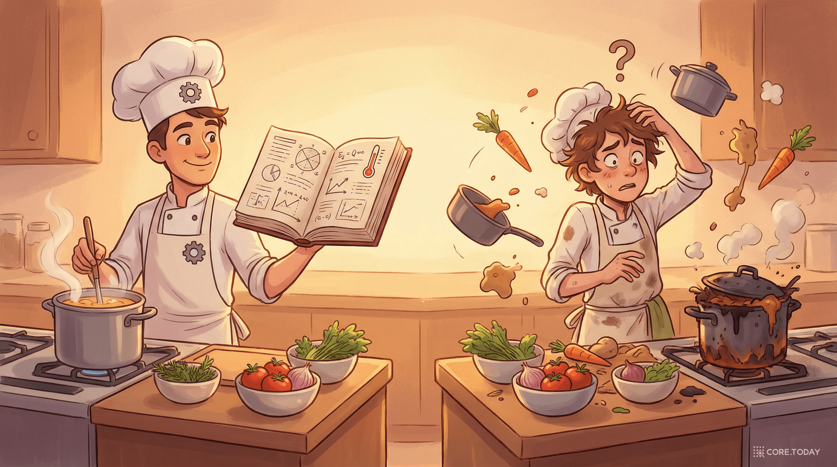 PINN의 직관을 보여주는 비유 이미지