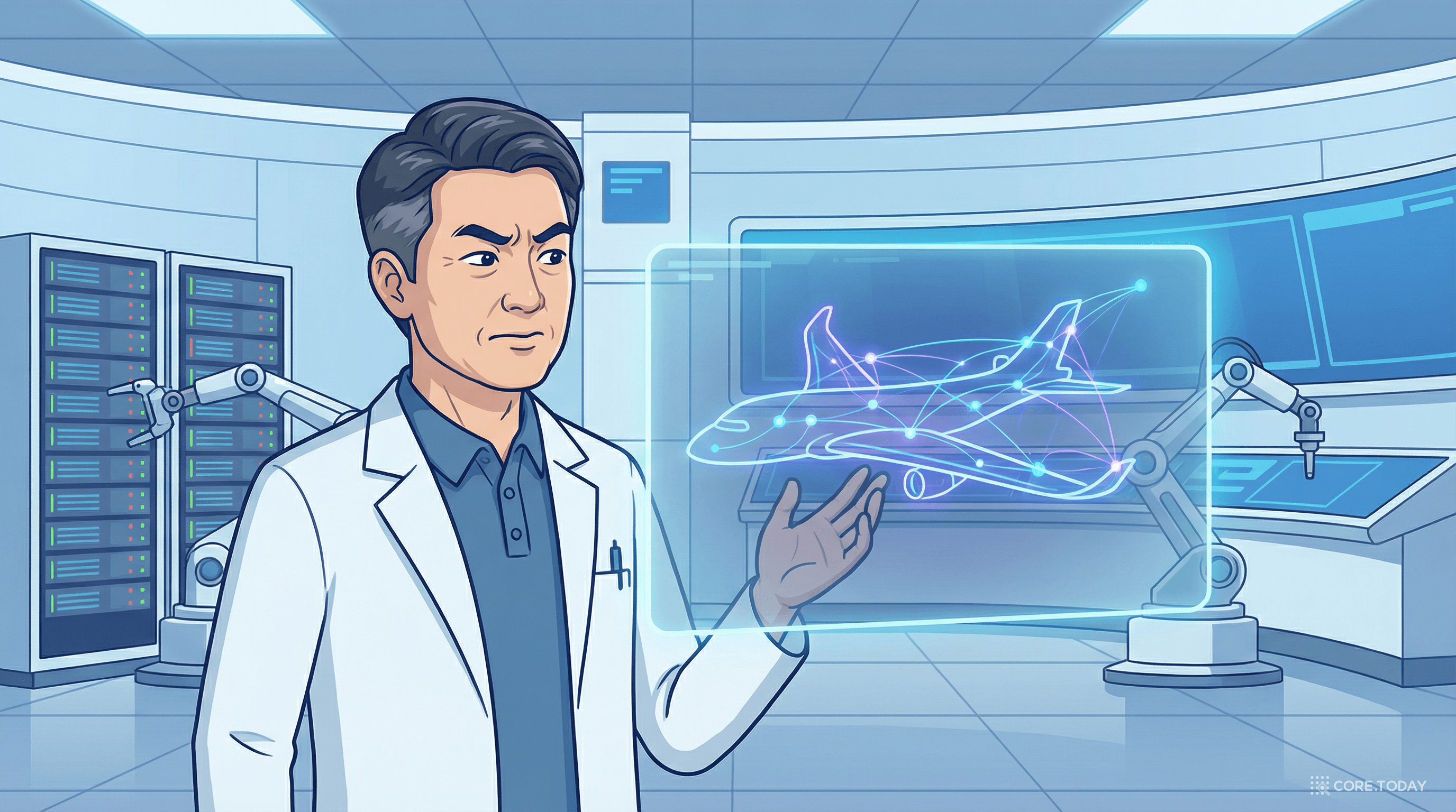 AI가 설계한 비행기를 의심하는 엔지니어