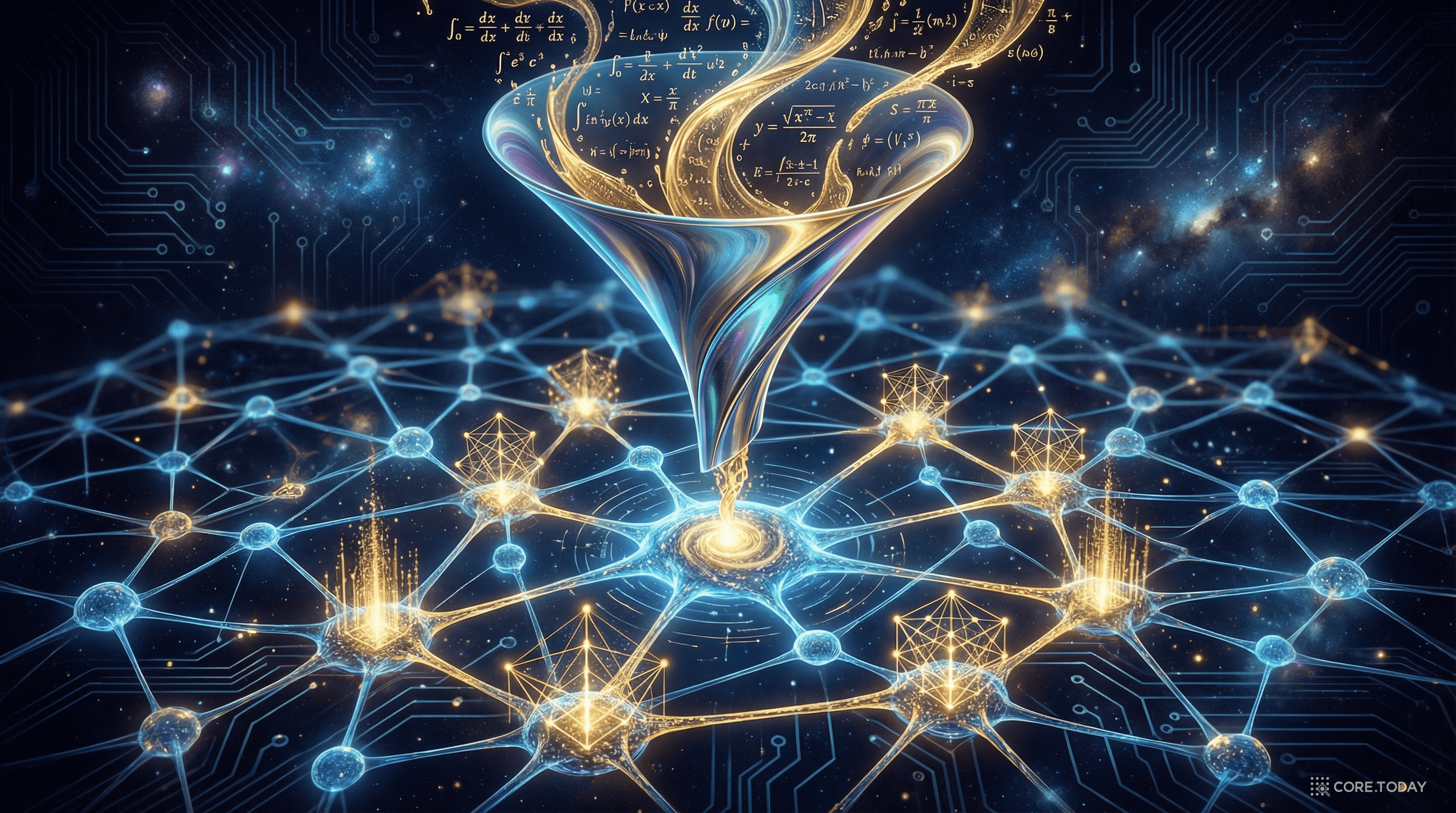 신경망에 물리 방정식을 녹여 넣는 장면