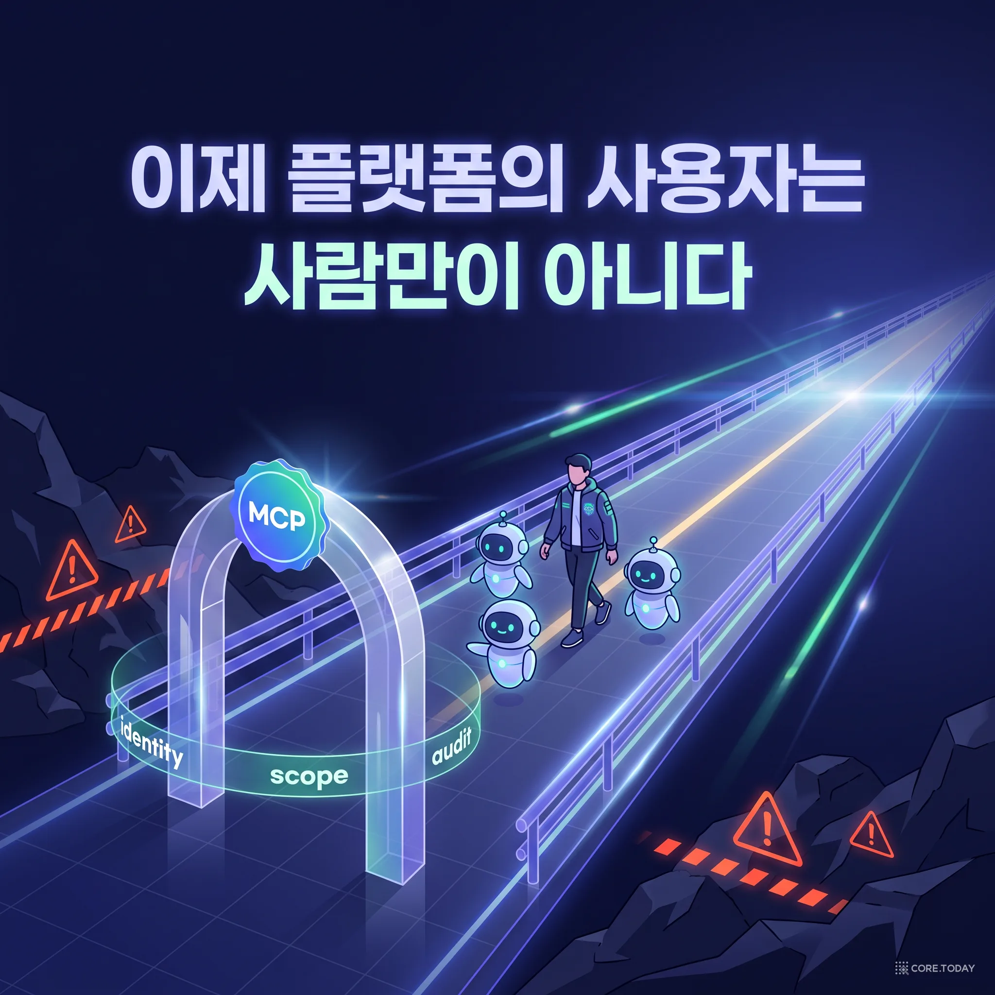골든 패스 위를 함께 달리는 사람과 AI 에이전트, 그리고 그 입구를 지키는 MCP 게이트웨이