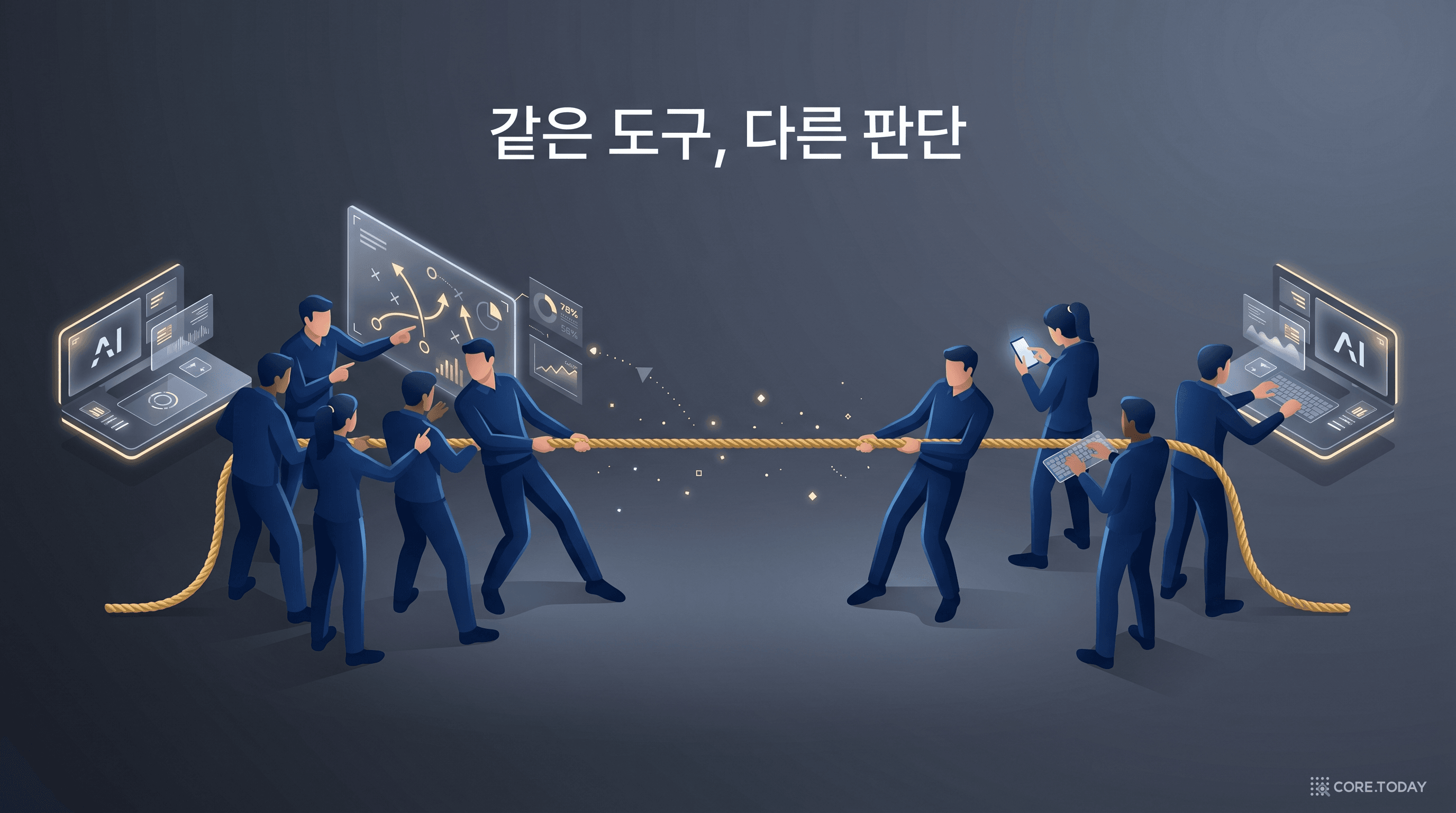 같은 도구, 다른 판단