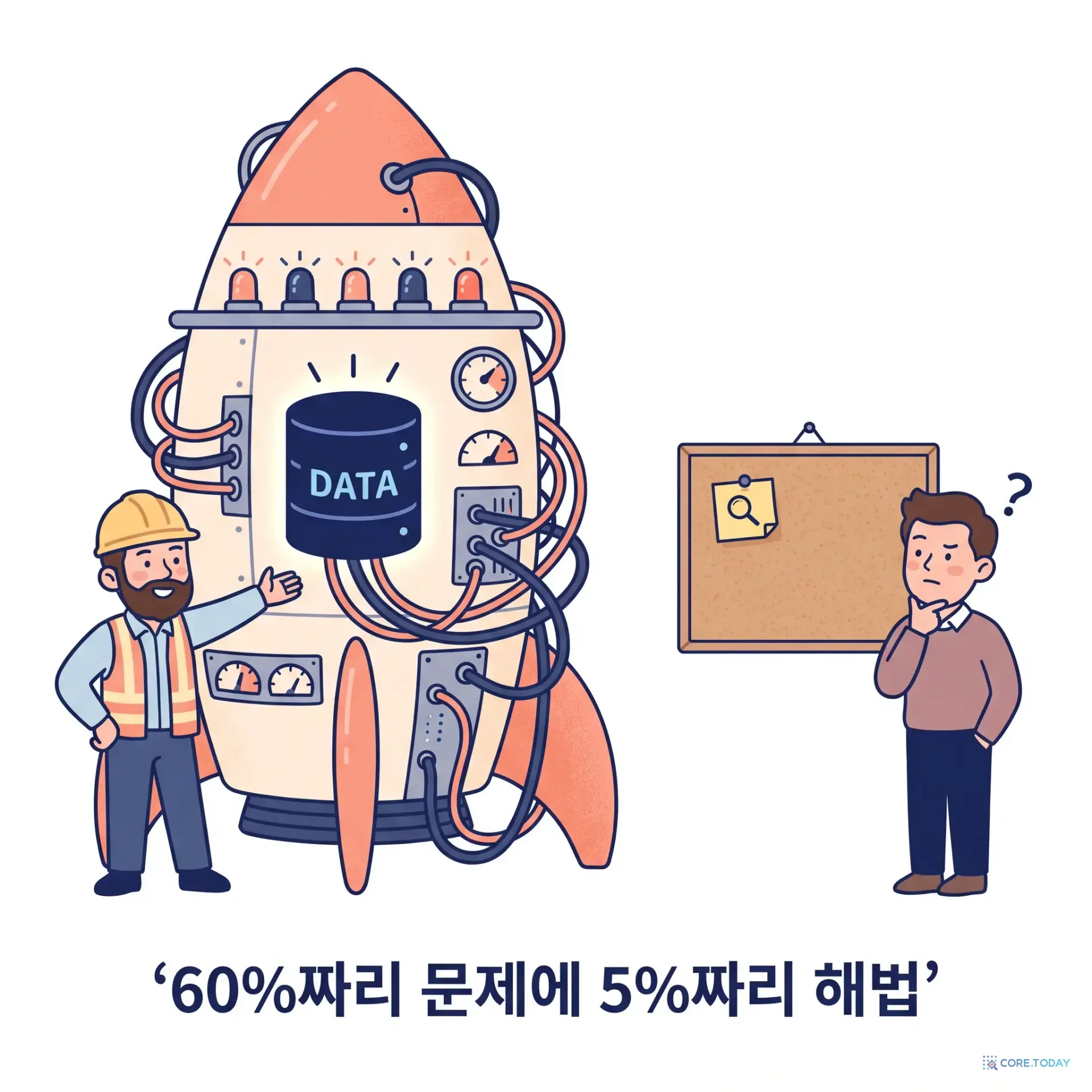 60%짜리 문제에 5%짜리 해법