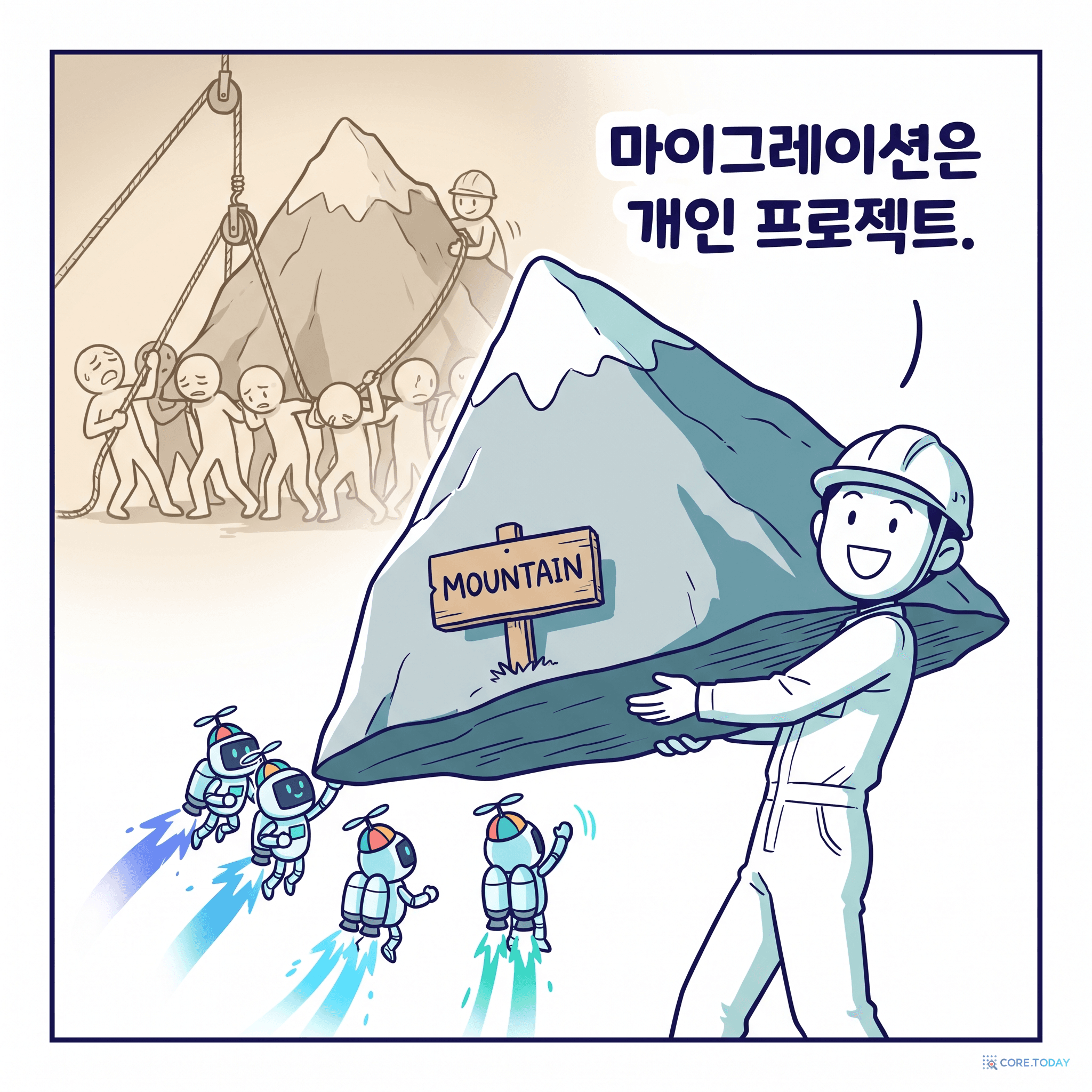 한 명의 엔지니어가 거대한 마이그레이션이라는 산을 옮긴다