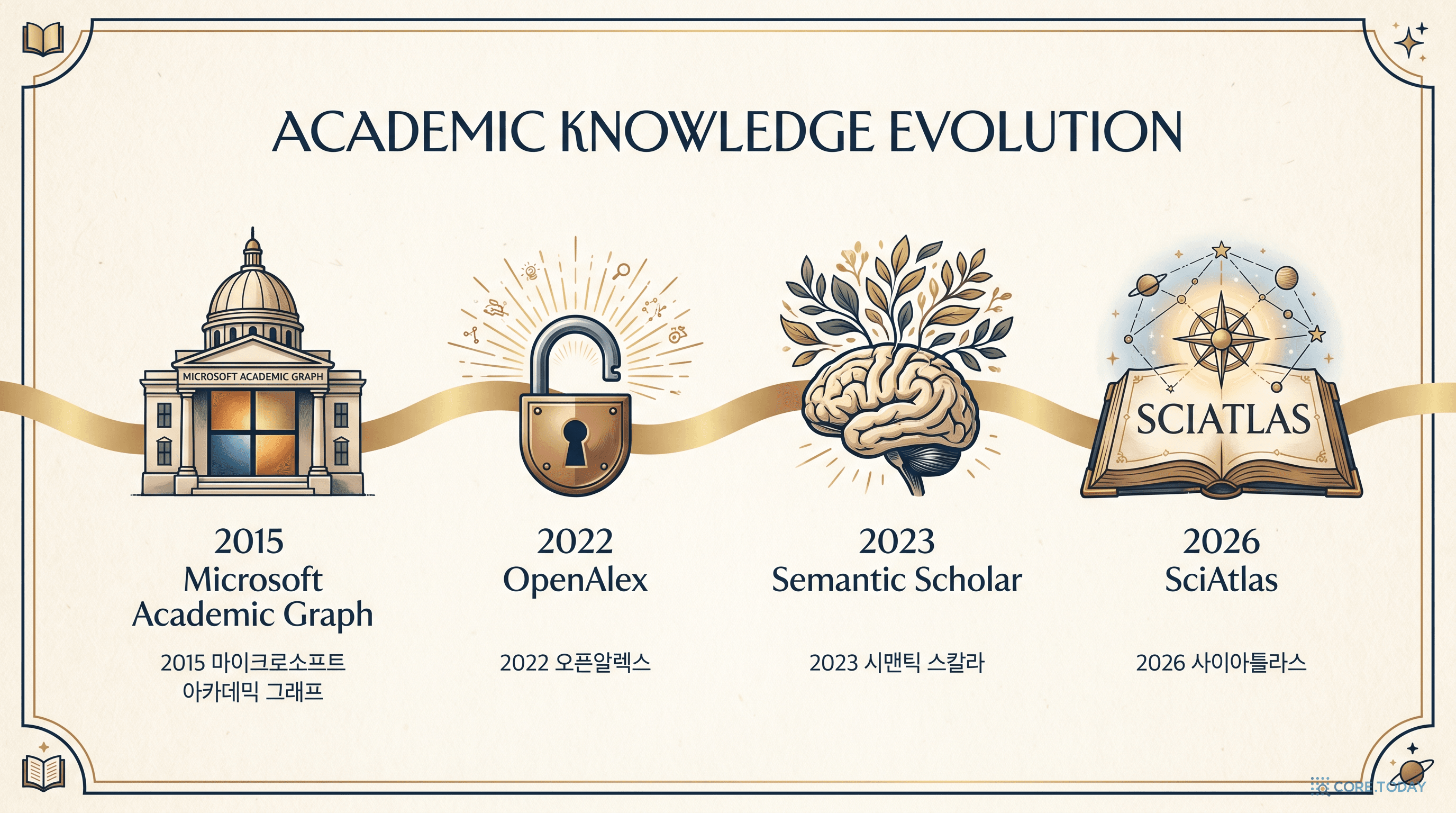 학술 지식 그래프 발전 타임라인
