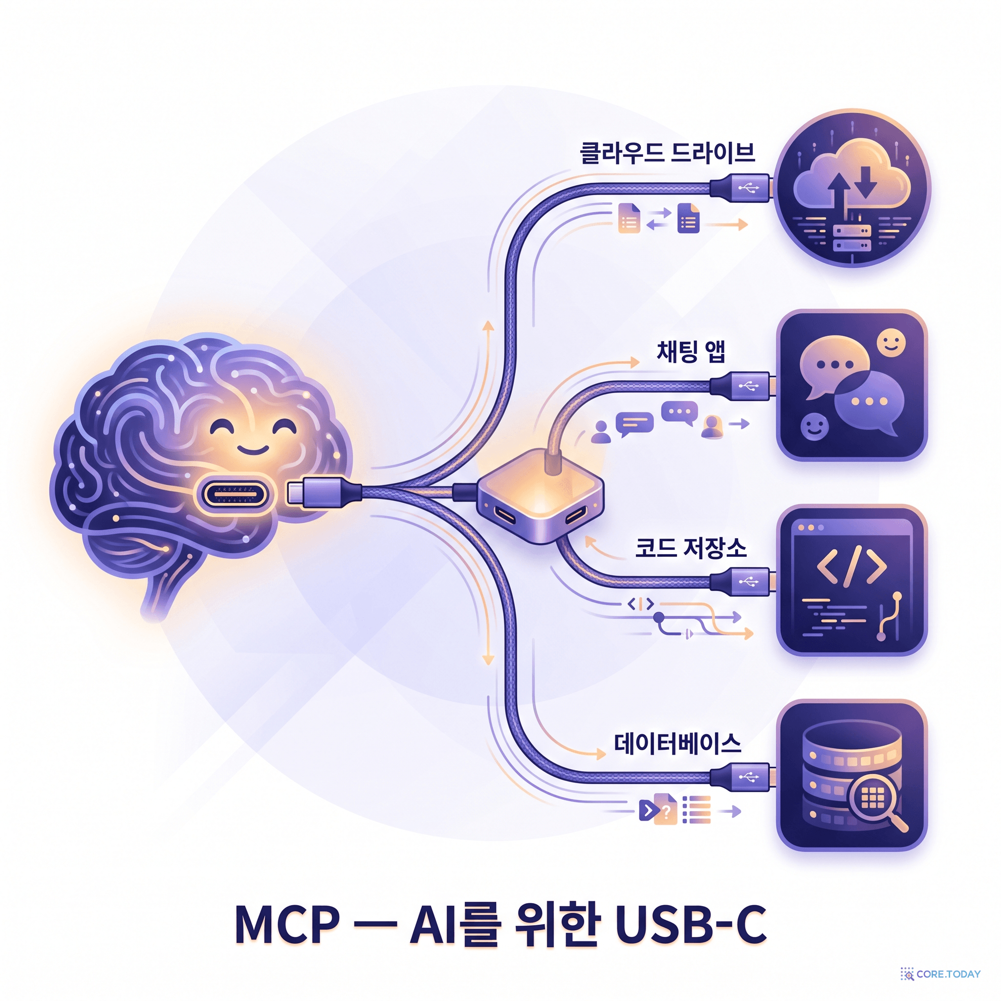 MCP는 AI를 위한 USB-C — 하나의 규격으로 모든 도구에 연결한다