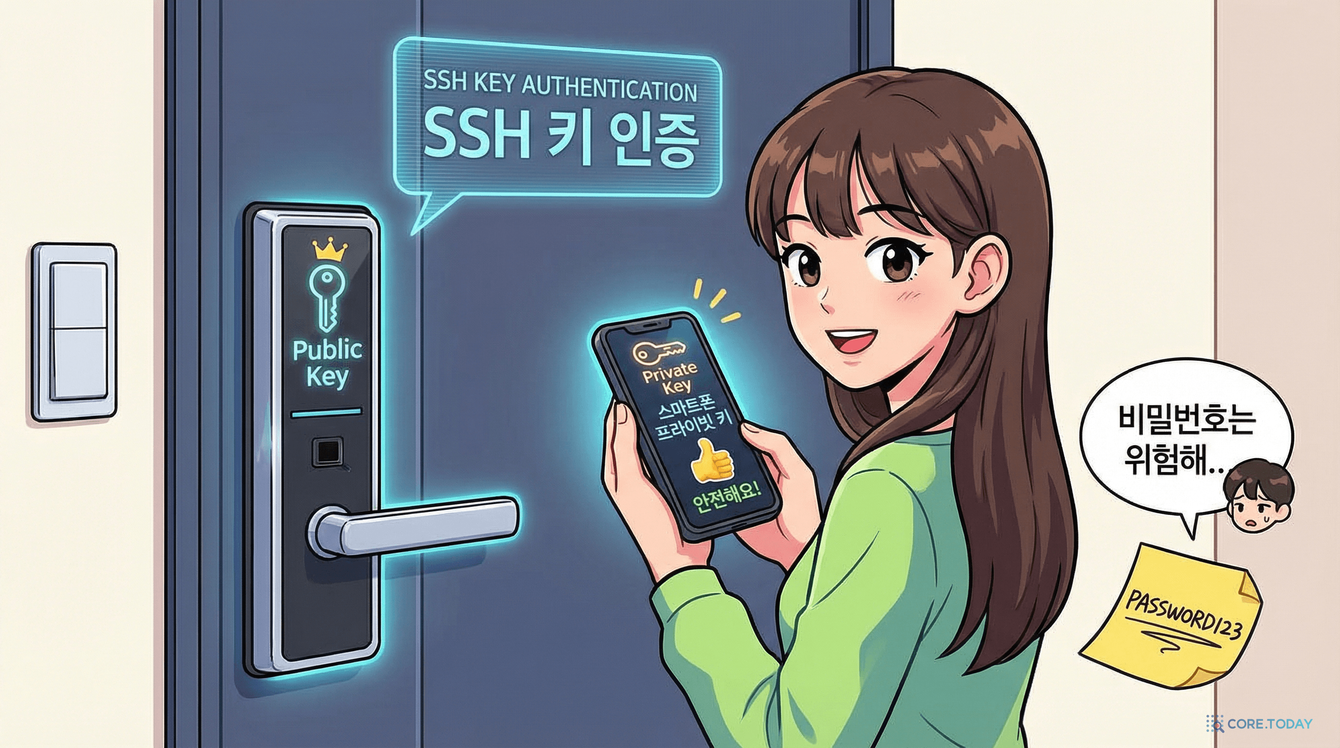 공개키는 누구나 볼 수 있는 자물쇠, 개인키는 금고 속 황금 열쇠