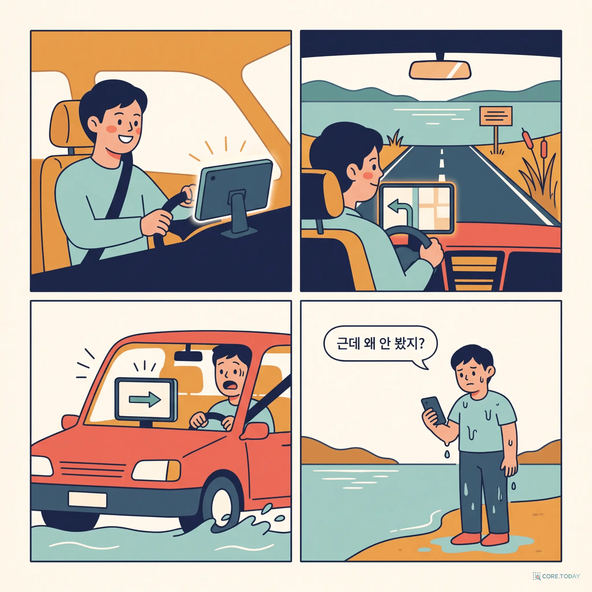 GPS가 시키는 대로