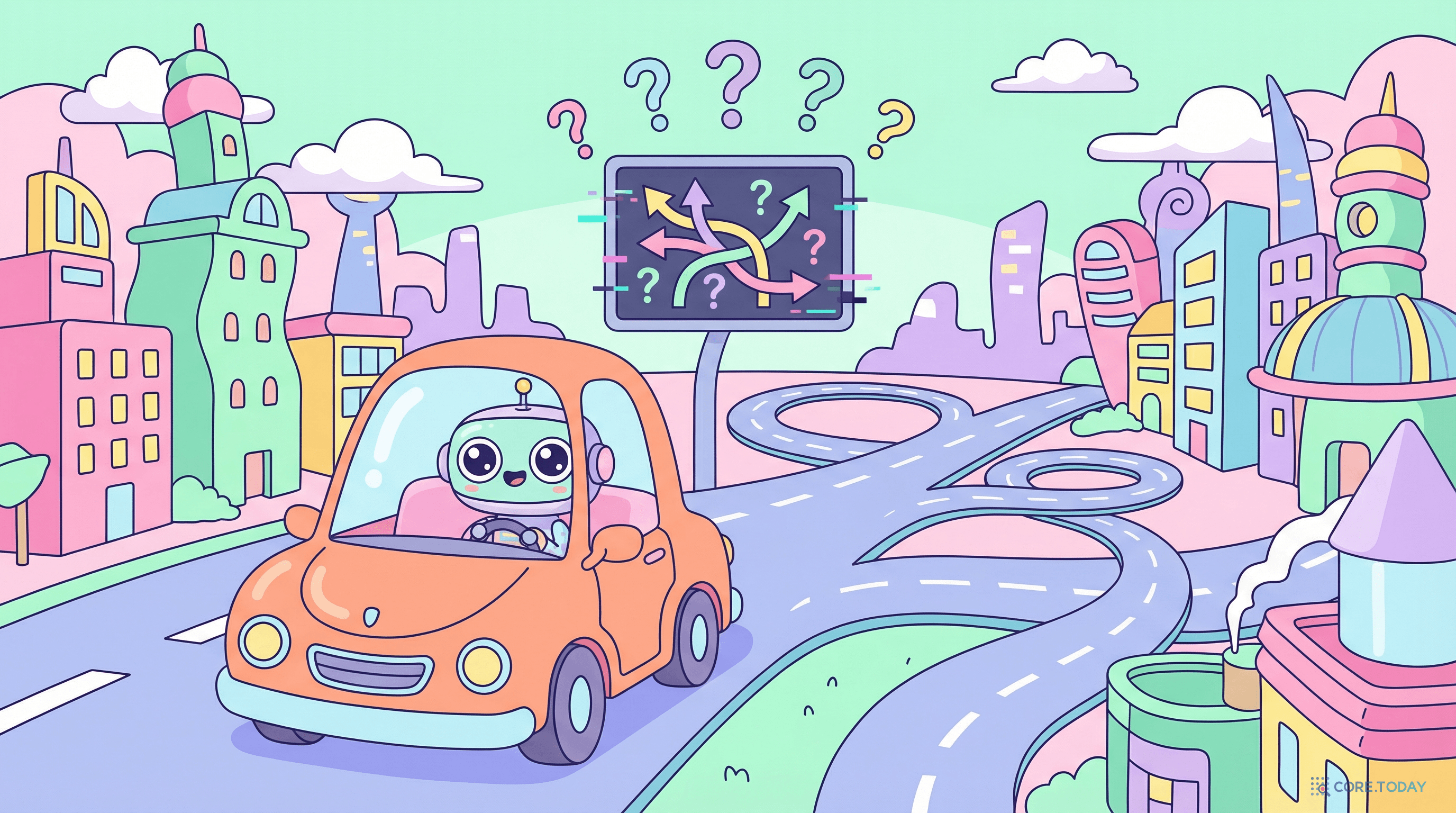 불완전한 내비게이션을 따라가는 로봇 — 매 교차로마다 헷갈리는 안내가 쌓이면 어디로 가게 될까?