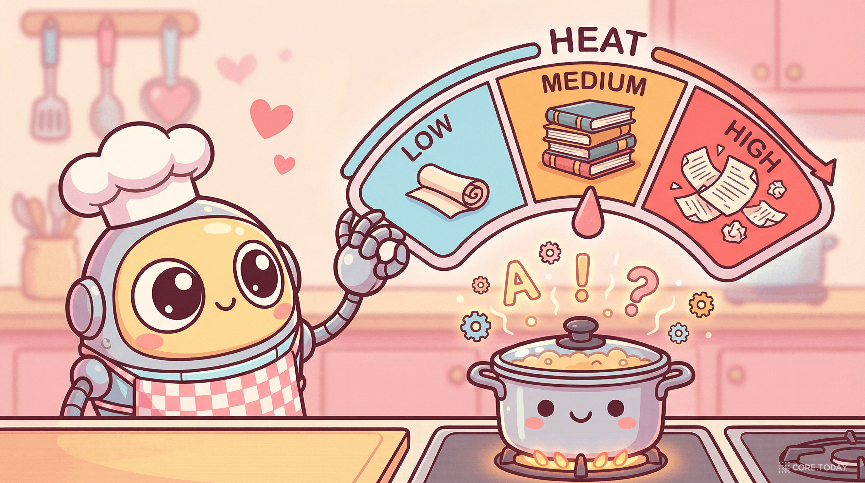 AI 셰프가 화력을 조절하는 모습