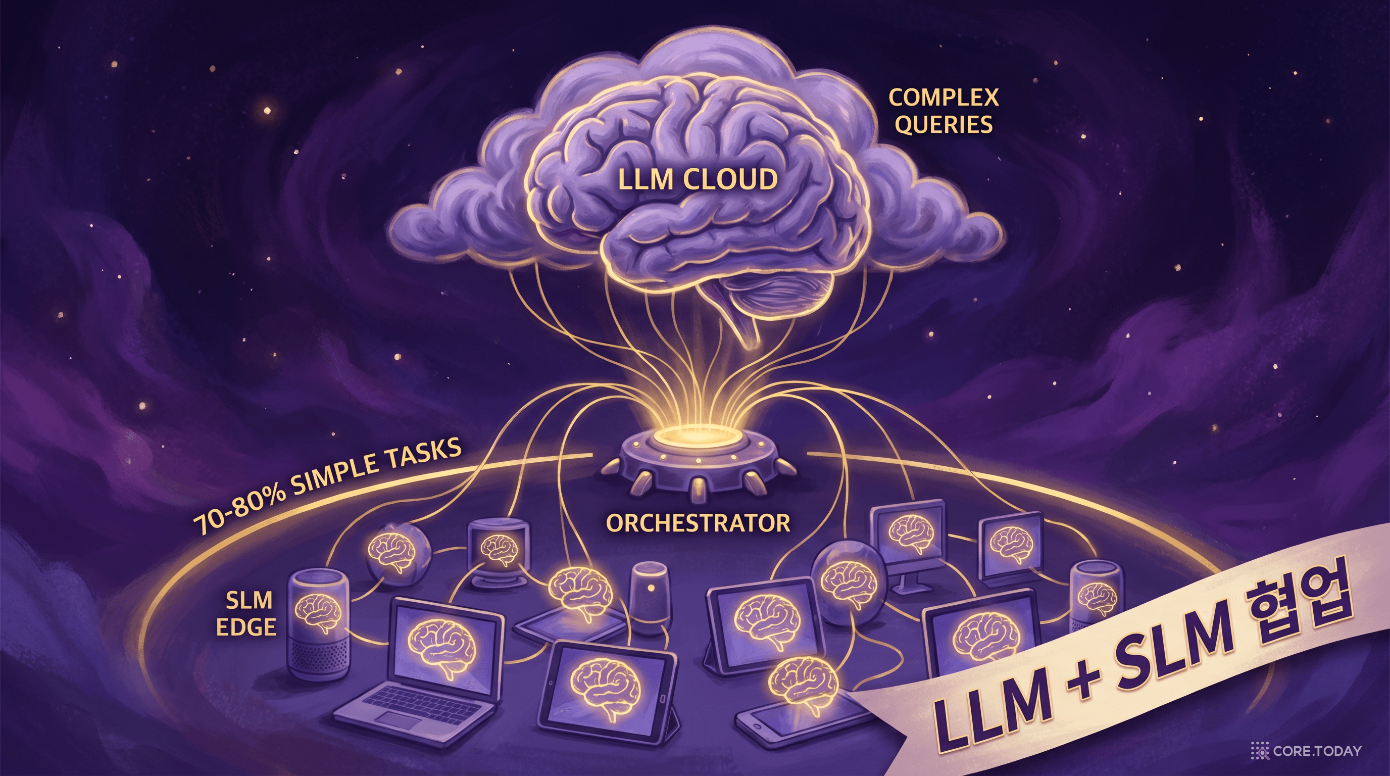 LLM과 SLM의 협업 — 클라우드 LLM과 엣지 SLM의 이종 에이전트 시스템