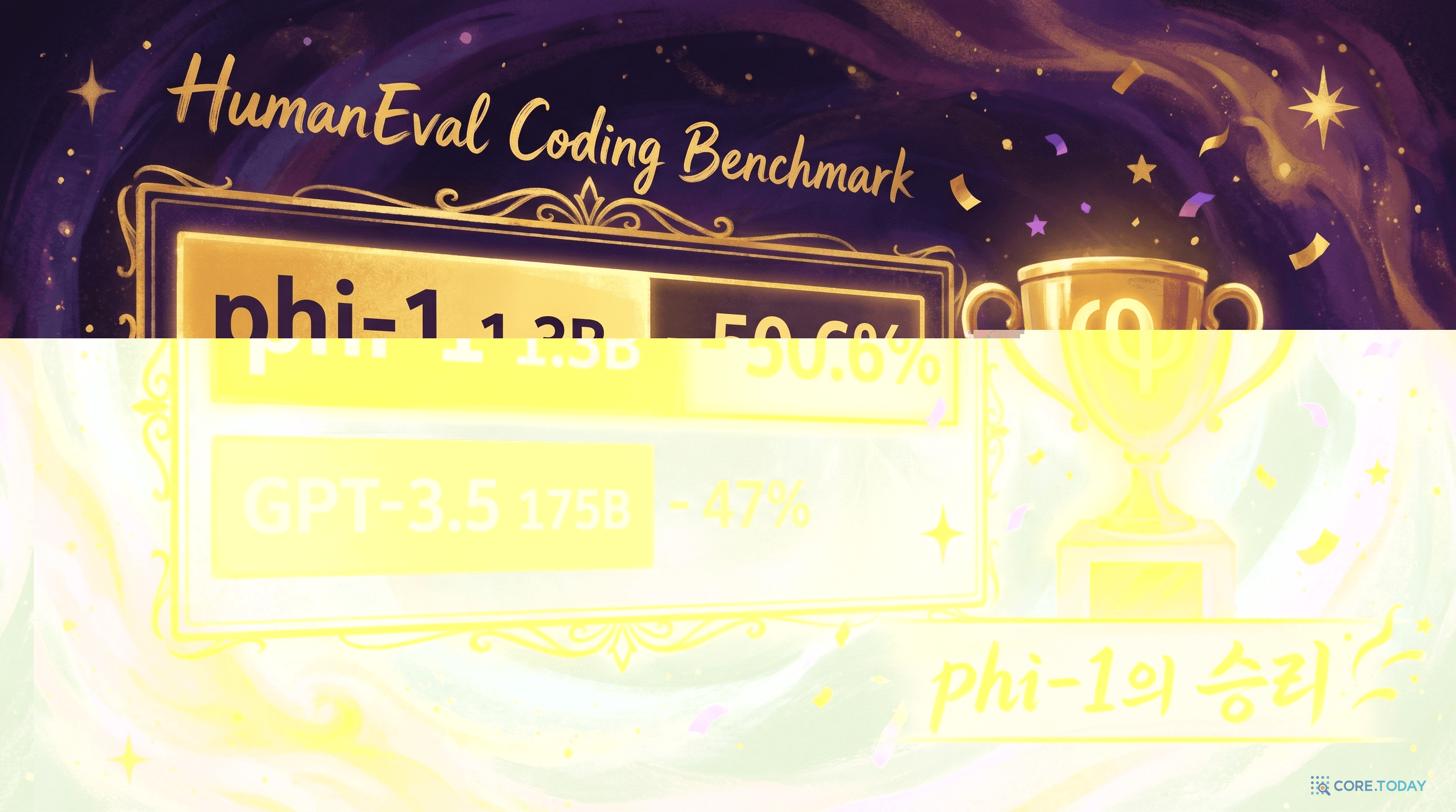phi-1의 승리 — HumanEval에서 100배 큰 GPT-3.5를 추월하다