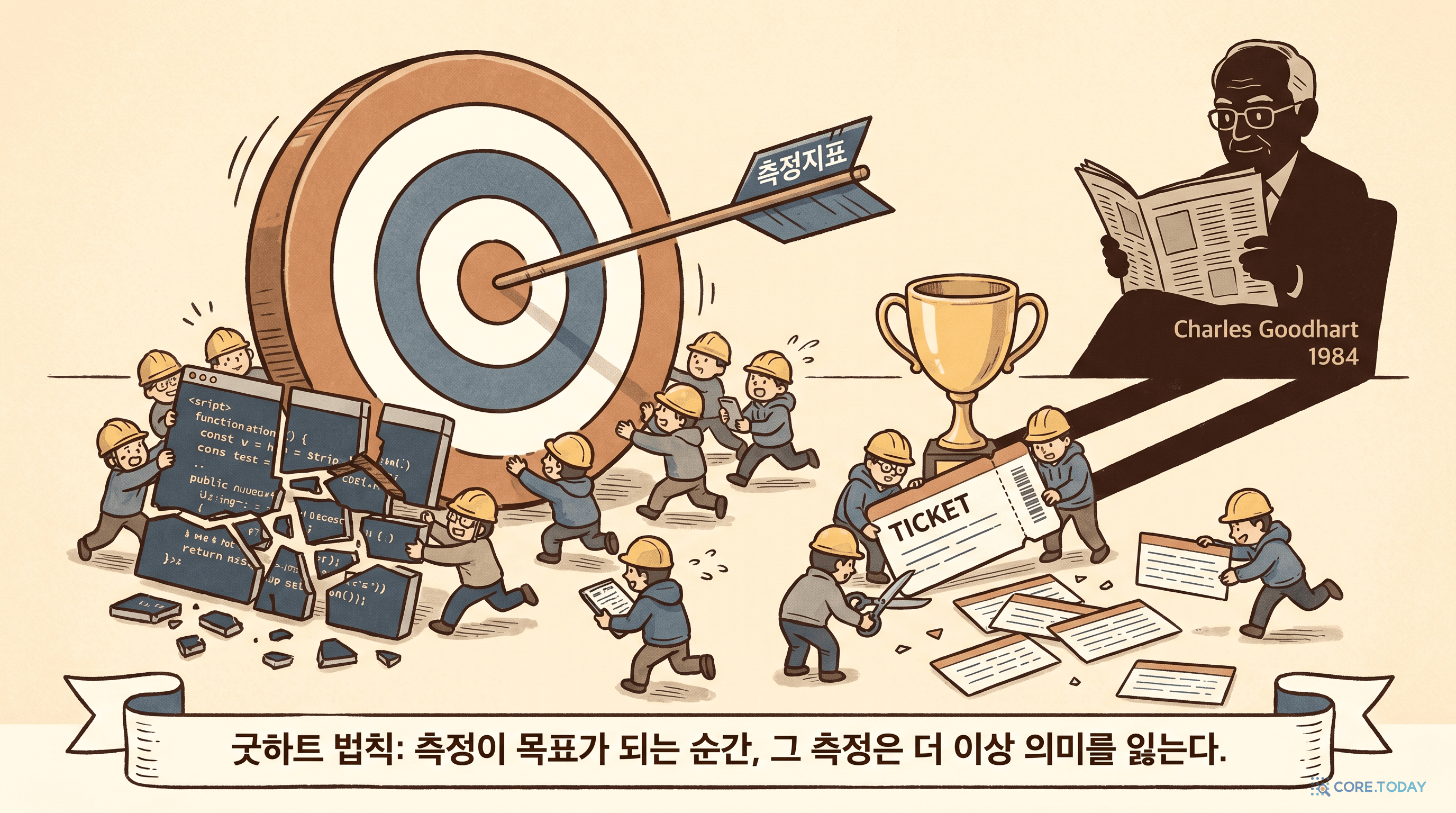 굿하트 법칙 — 측정이 목표가 되는 순간, 그것은 더 이상 좋은 측정이 아니다
